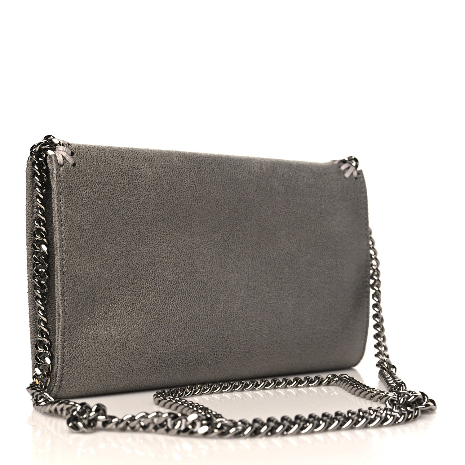 Stella McCartney Shaggy Deer Mini Falabella Crossbody Bag Light Grey 2 of 9