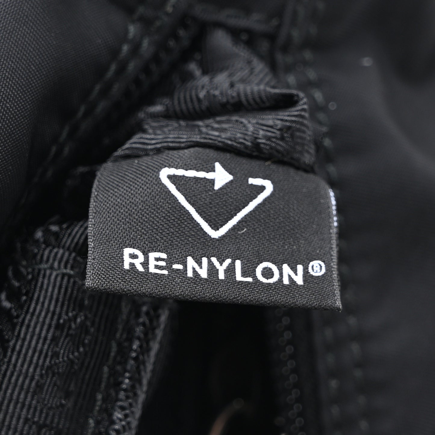 Re-Nylon Vela Saffiano Pocket Double Buckle Messenger Shoulder Bag Black