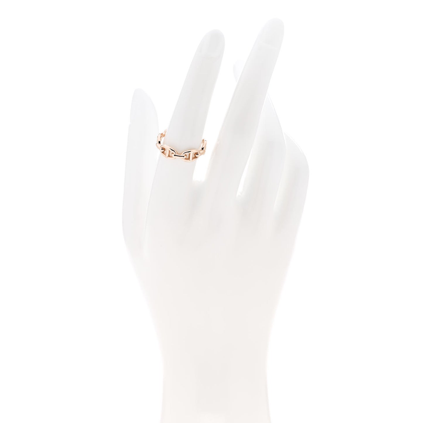 18K Rose Gold PM Chaine d'Ancre Enchainee Ring 55 7.25