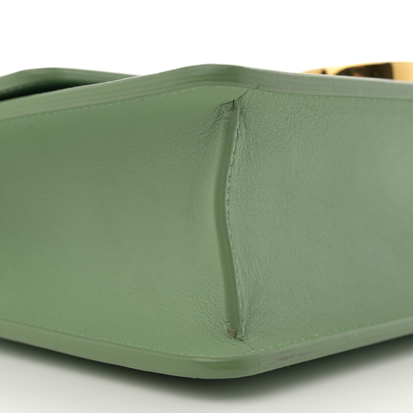 Smooth Calfskin 30 Montaigne Flap Bag Mint Green