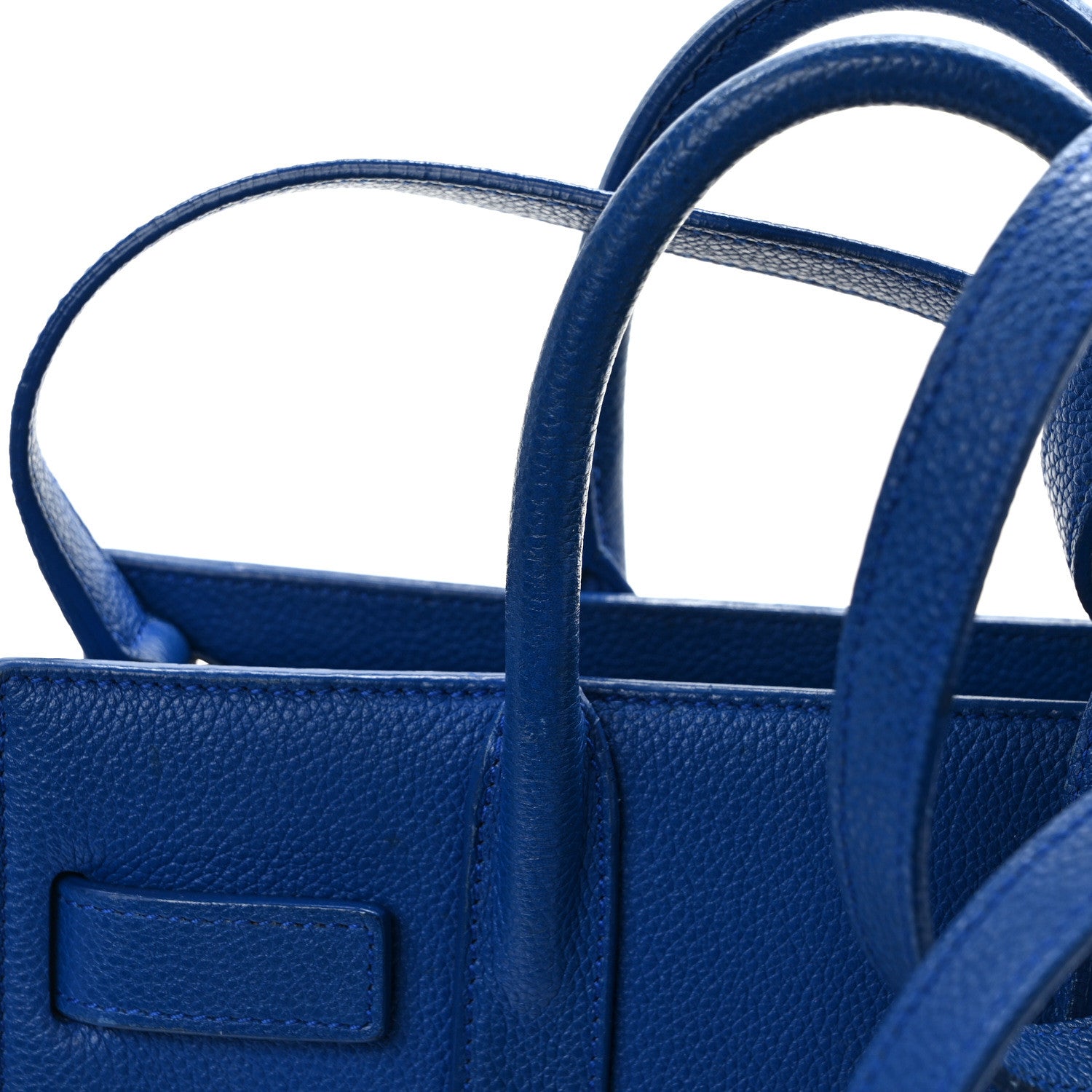 Saint Laurent Calfskin Nano Sac De Jour Royal Blue 13 of 14