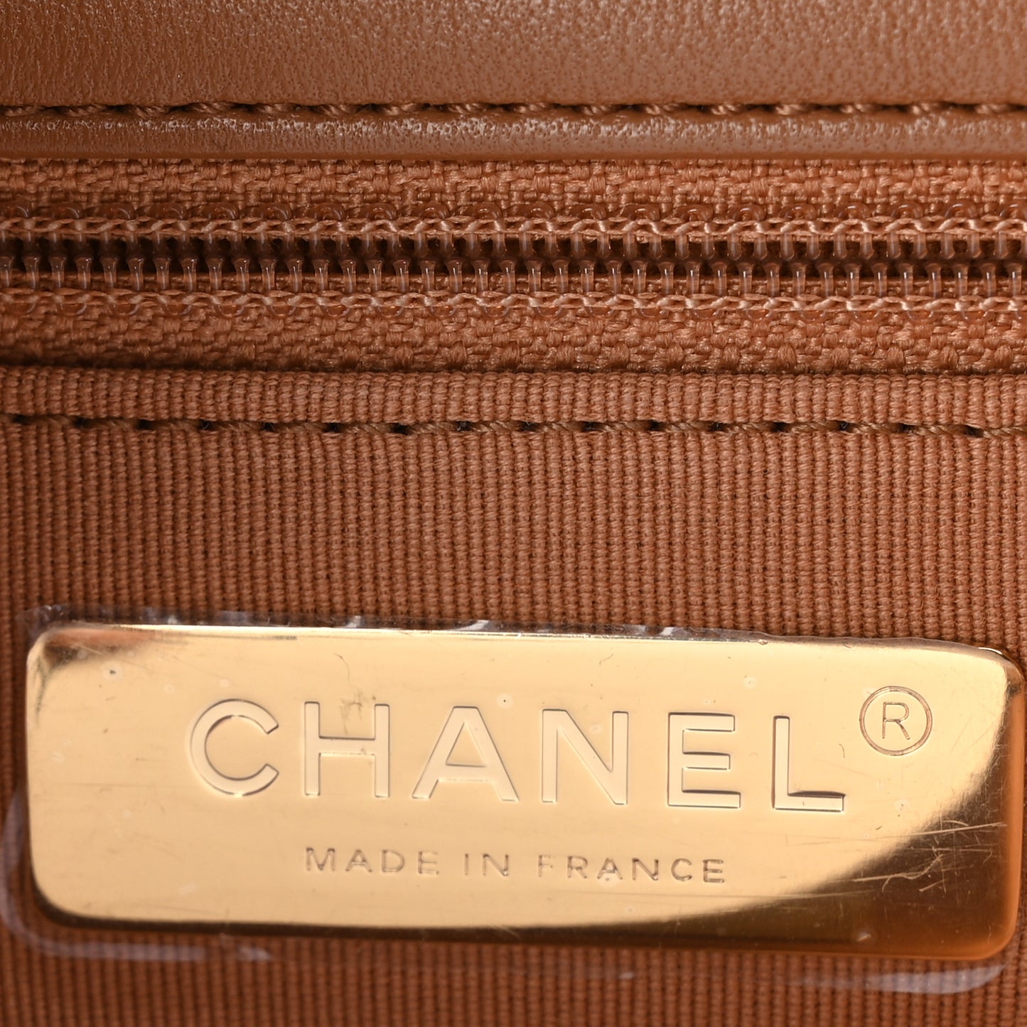 Lambskin Quilted Medium Chanel 19 Flap Brown