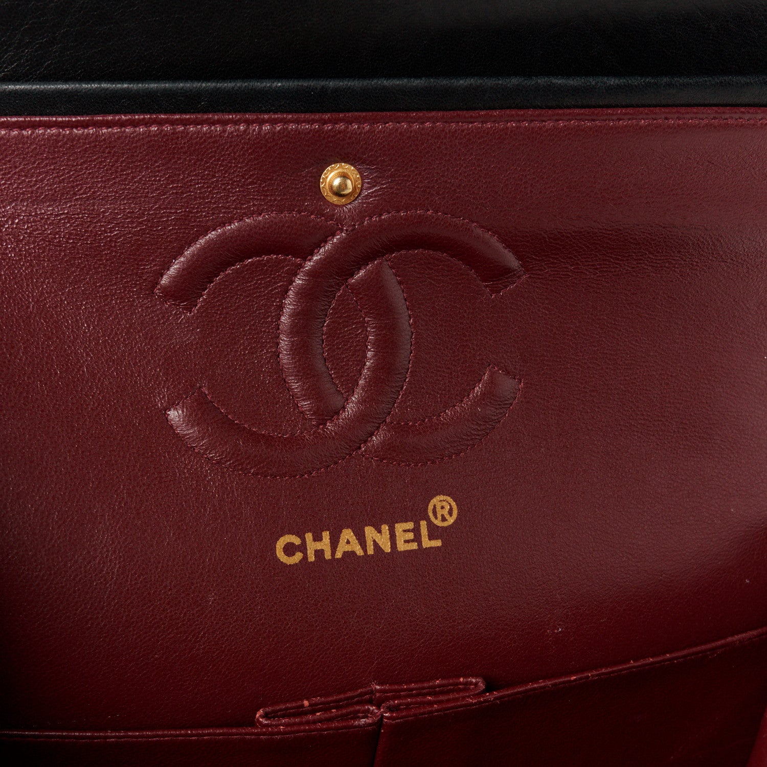 Chanel Lambskin Quilted Medium Double Flap Black 6 of 12