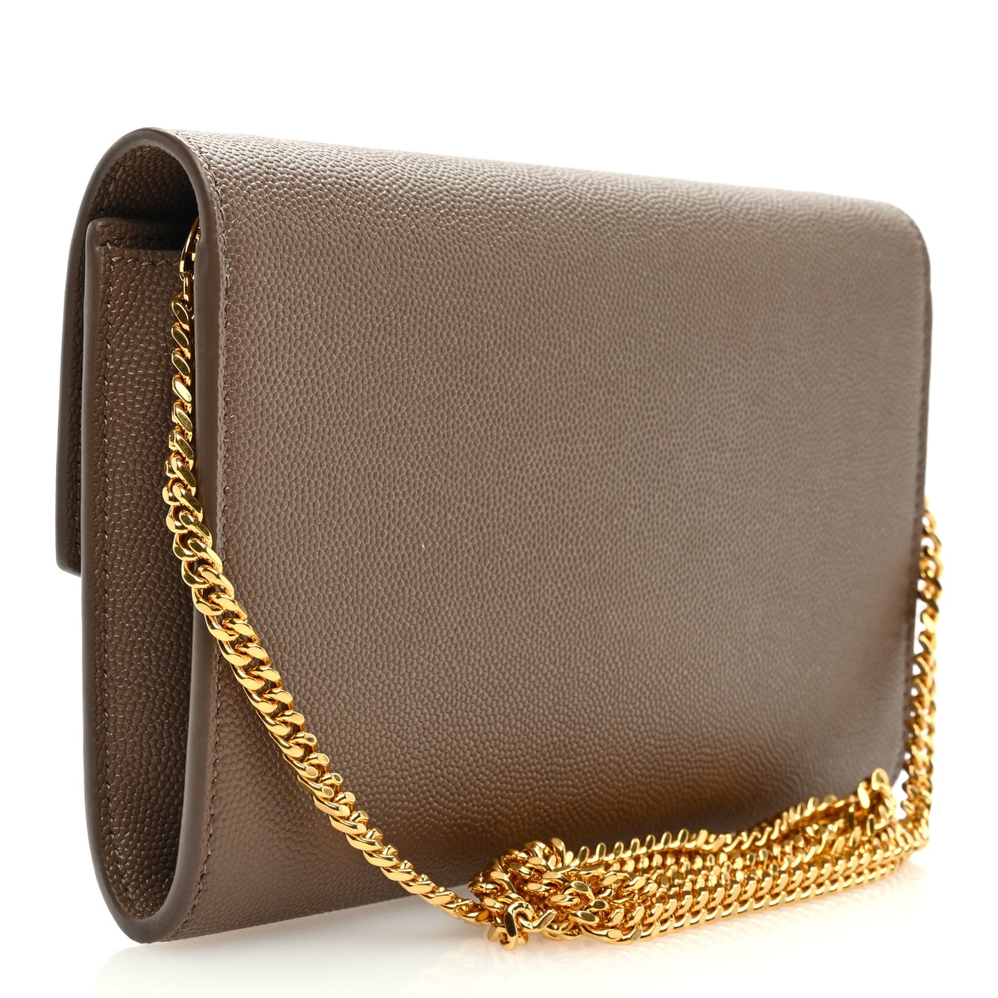 Grain De Poudre Monogram Uptown Chain Wallet Taupe