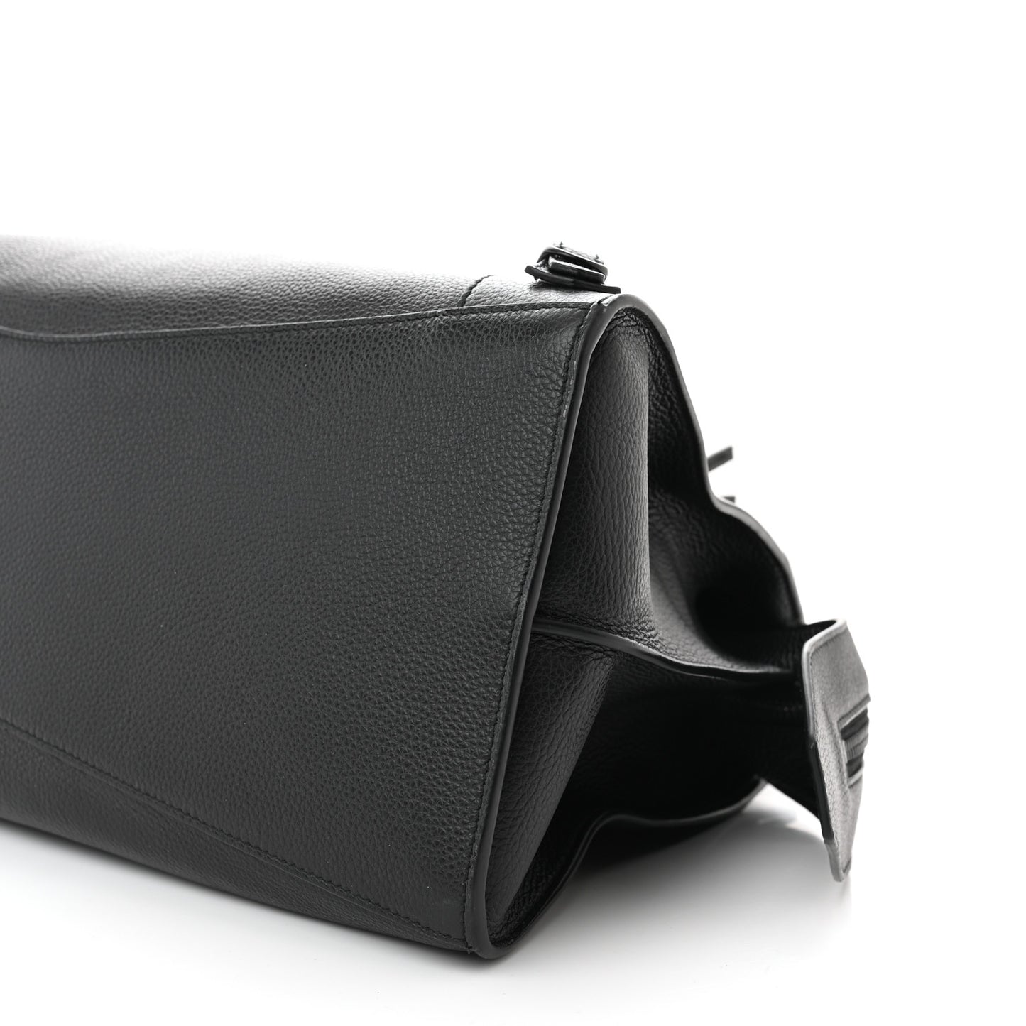 Grained Calfskin Black Hardware Neo Classic City Black