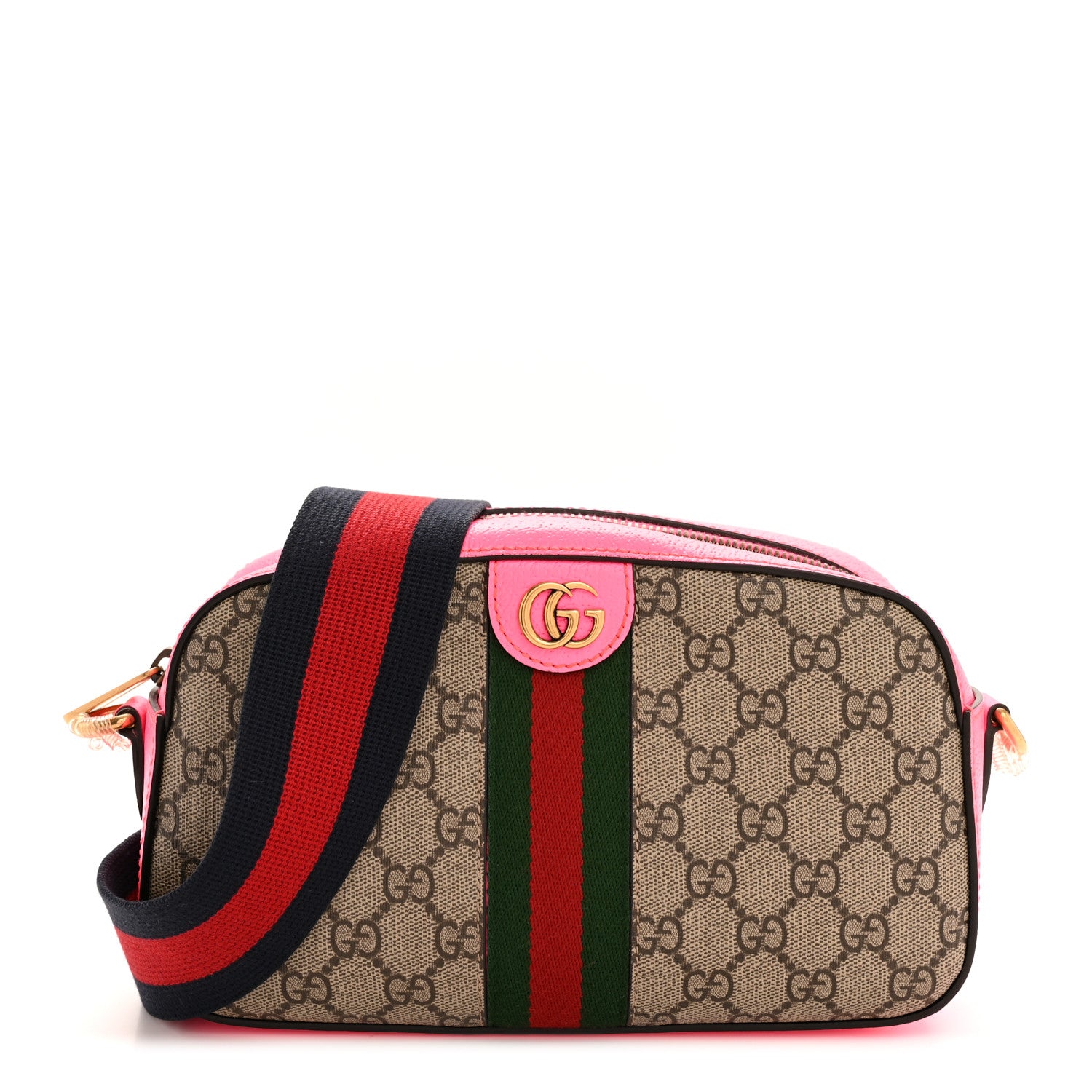 Gucci GG Supreme Monogram Textured Dollar Calfskin Web Ophidia