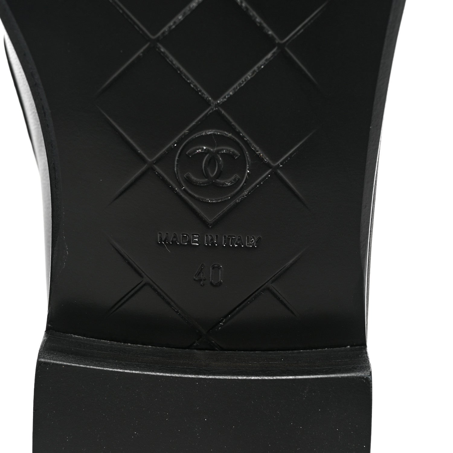 Chanel Lambskin Quilted CC Turnlock Loafers 40 Black 6 of 8