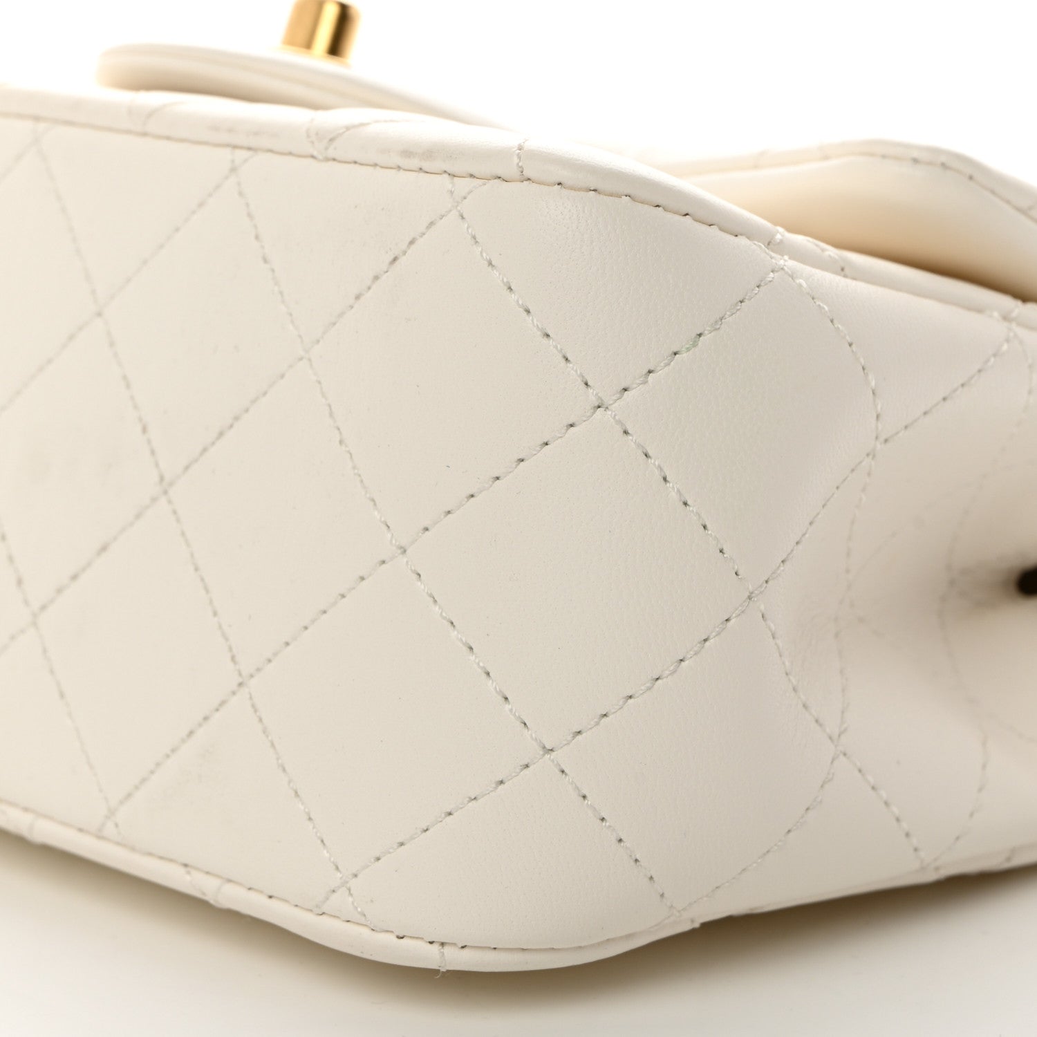 Chanel Lambskin Quilted Mini Pearl Crush Flap White 10 of 10