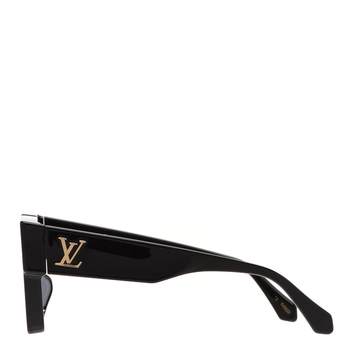 Louis Vuitton Acetate Swarovski Crystal Cyclone Sunglasses Z1578W Black 3 of 9