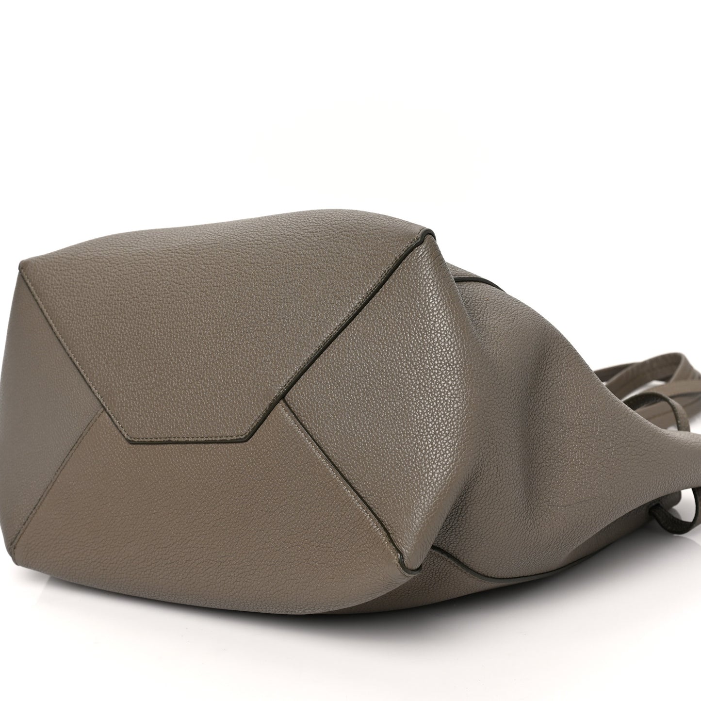 Soft Grained Calfskin Medium Belt Cabas Phantom Taupe