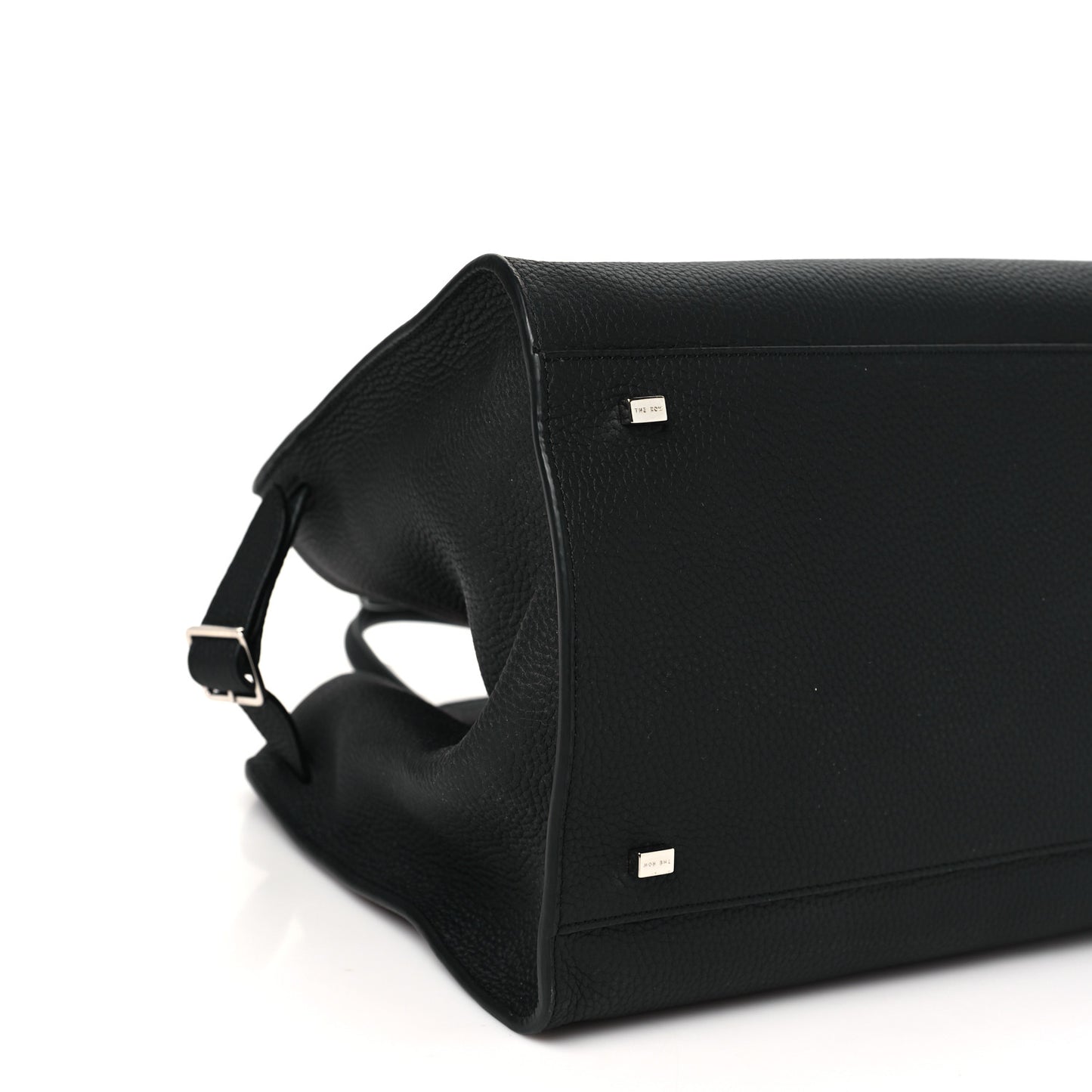 Matte Grained Calfskin Soft Margaux 15 Black