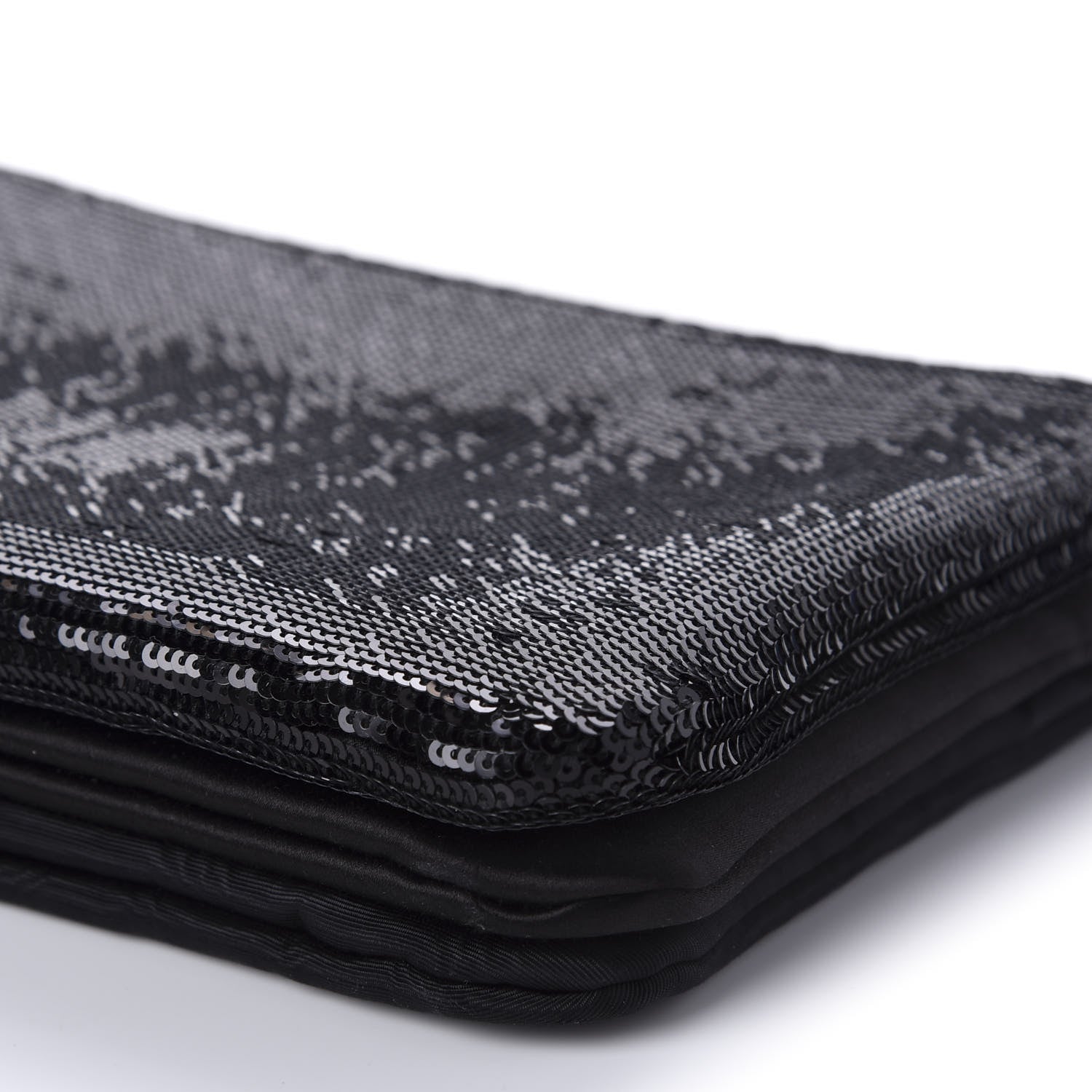 Celine Sequin Small Trio Crossbody Bag Black 7 of 10