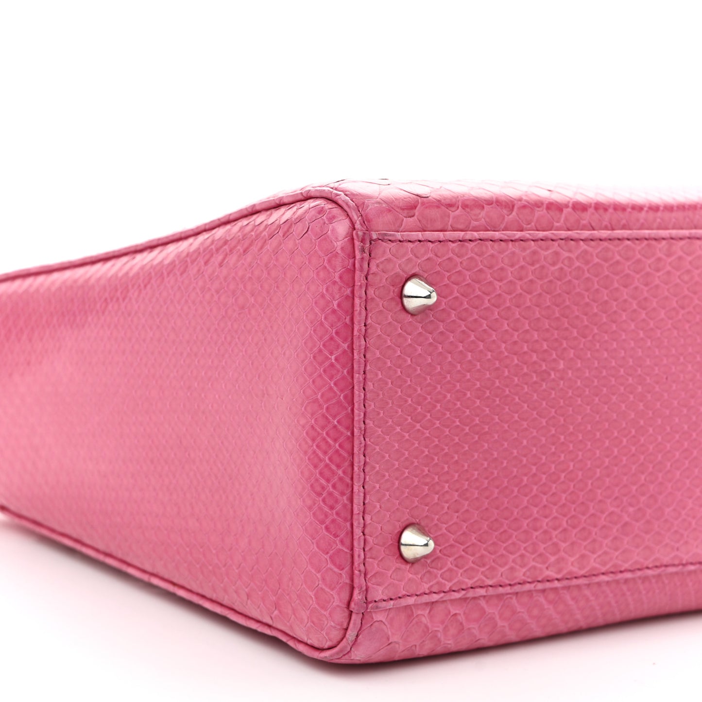 Snakeskin Medium Lady Dior Pink