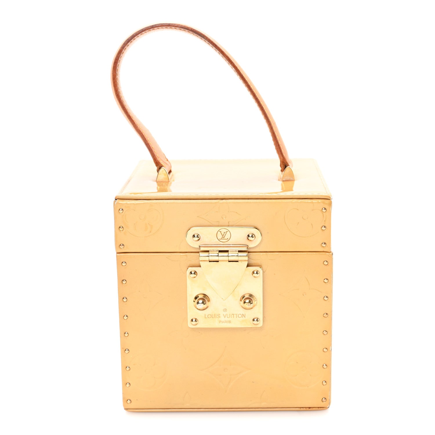 Louis Vuitton ケース ヴェルニベージュ Louis Vuitton Vernis Bleecker Box Beige 1837998 – FASHIONPHILE