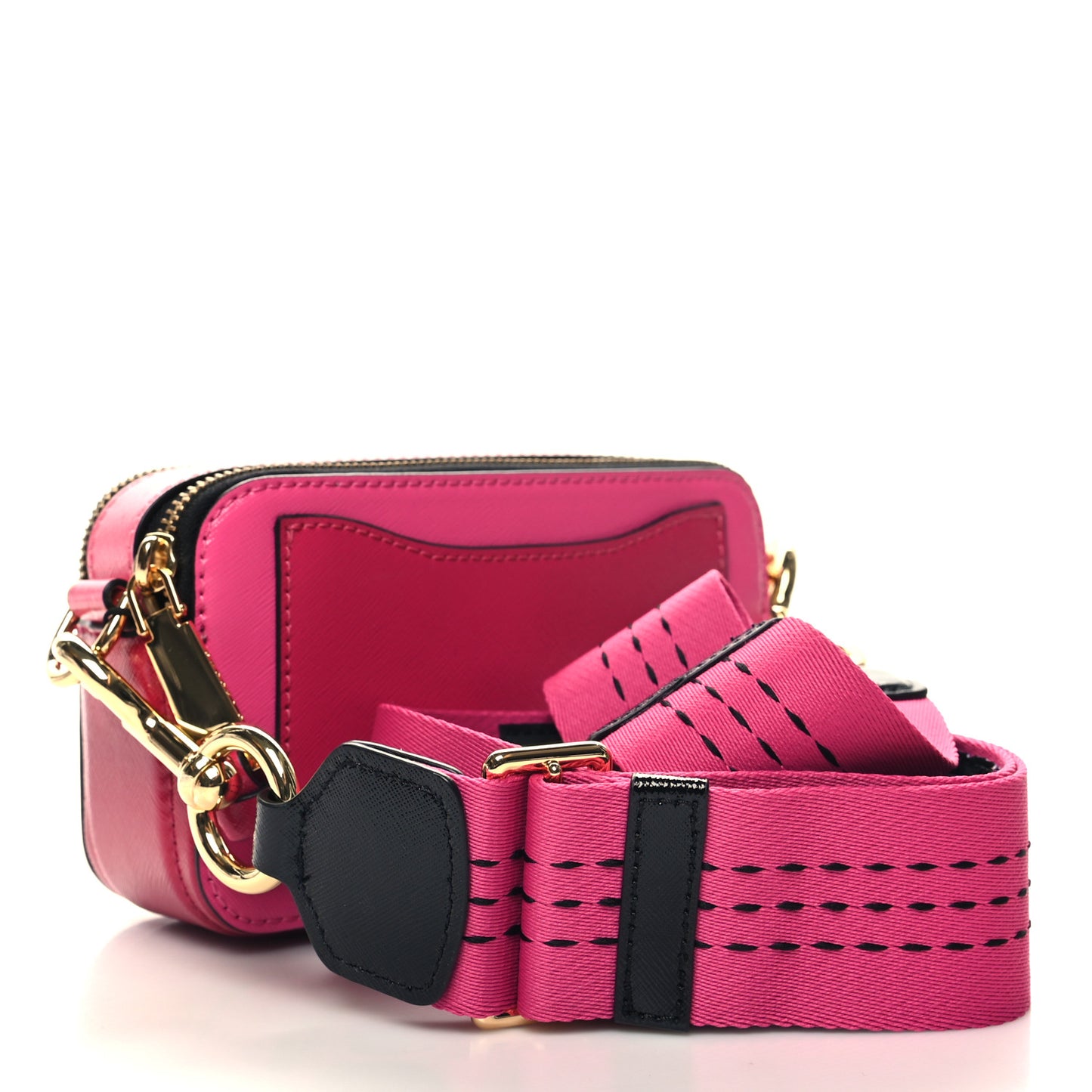 Saffiano Small Snapshot Camera Bag Pink
