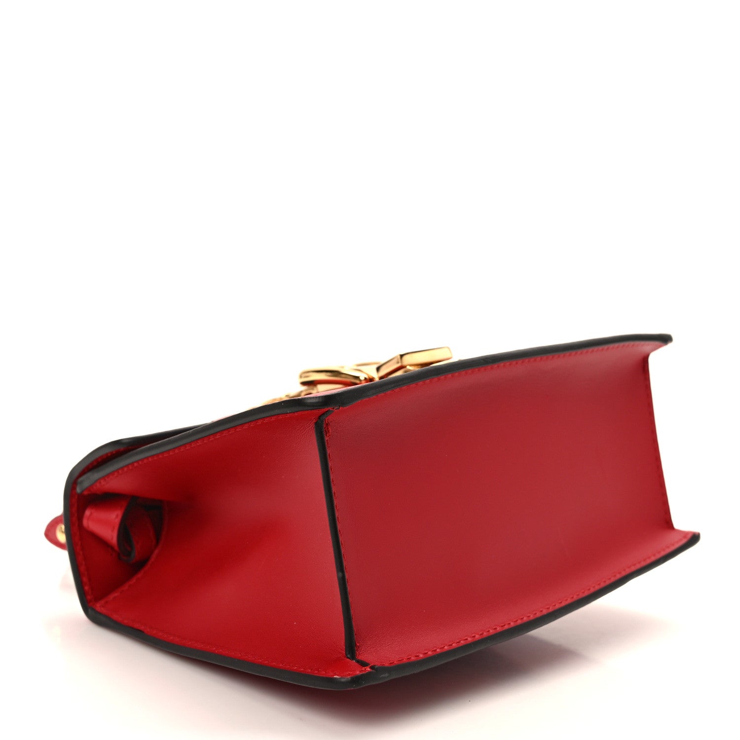 Gucci Calfskin Mini Sylvie Top Handle Bag Hibiscus Red 4 of 10