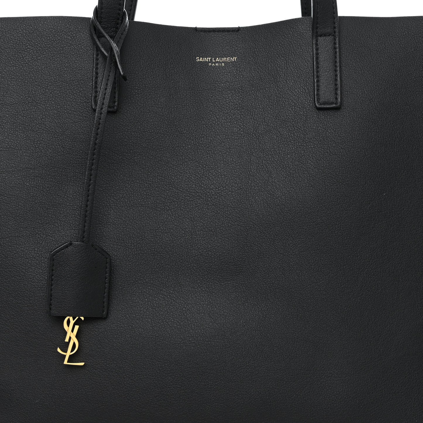 Calfskin Large Shopping Tote Black