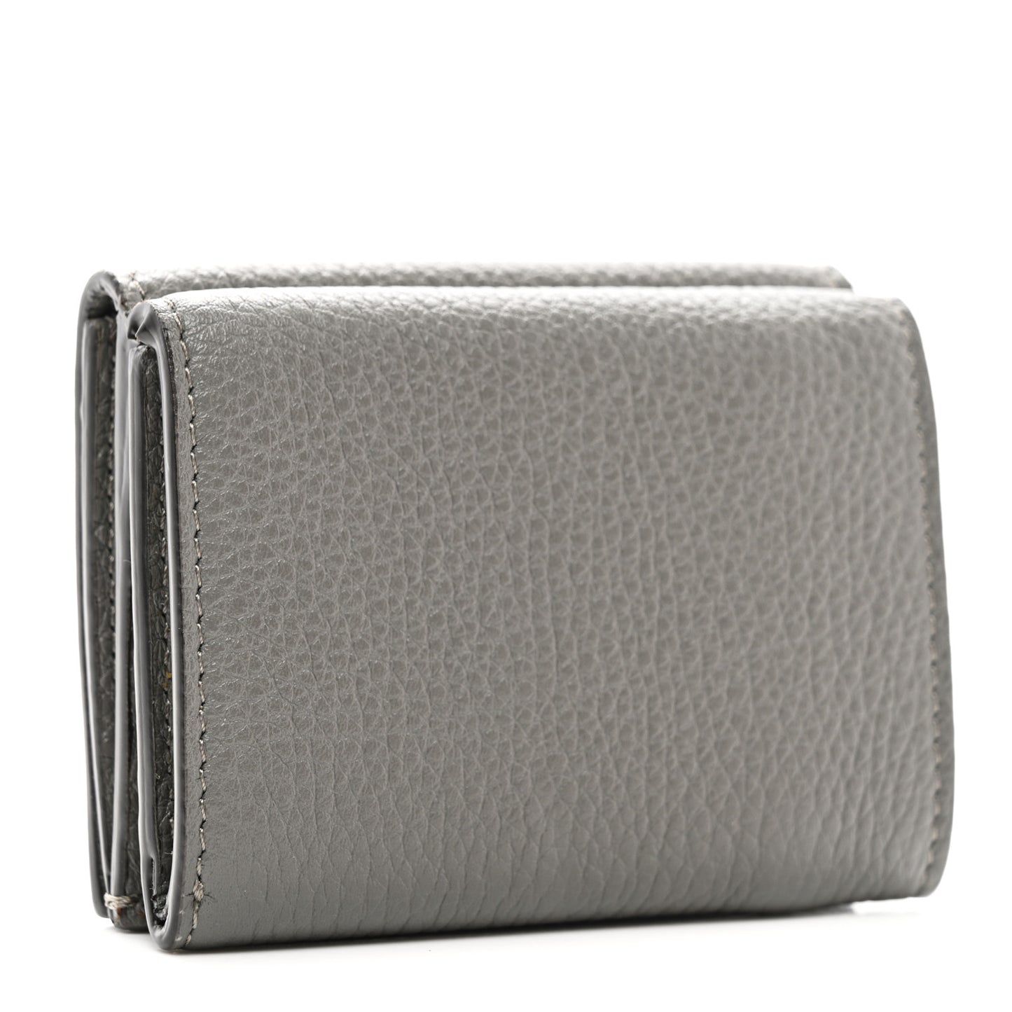 Cuoio Romano Monochrome Tri-Fold Wallet Argilla