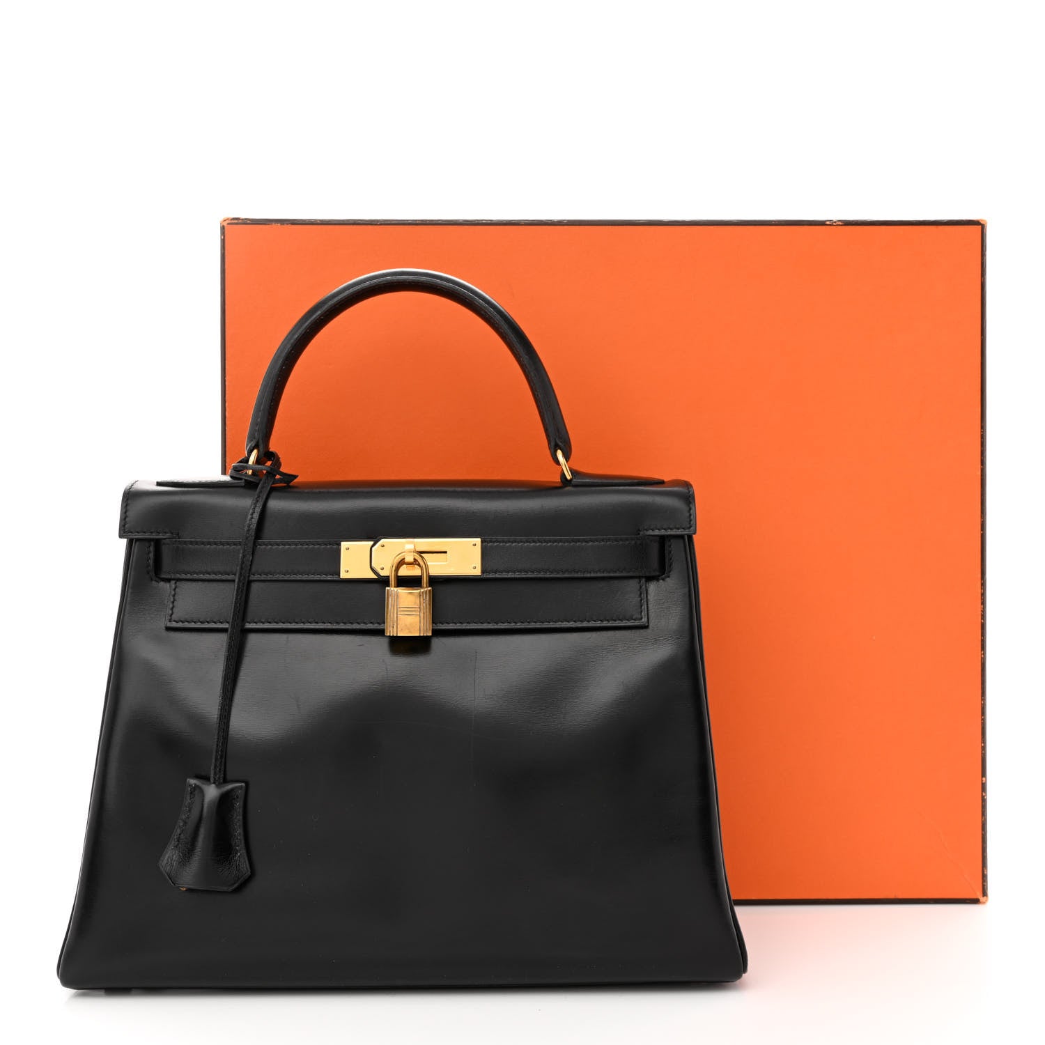 Hermes Box Kelly Retourne 28 Black 12 of 12