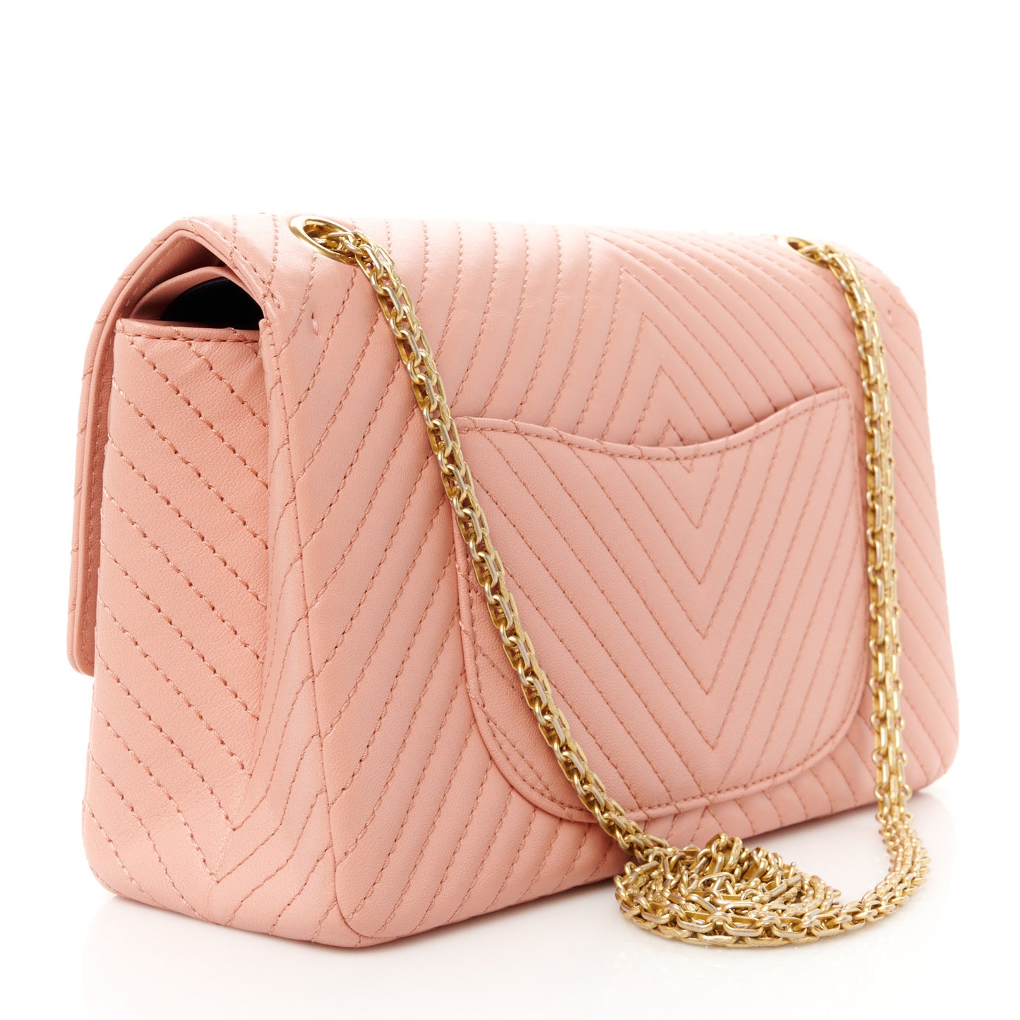 Sheepskin Chevron Quilted 2.55 Reissue 226 Flap Light Pink