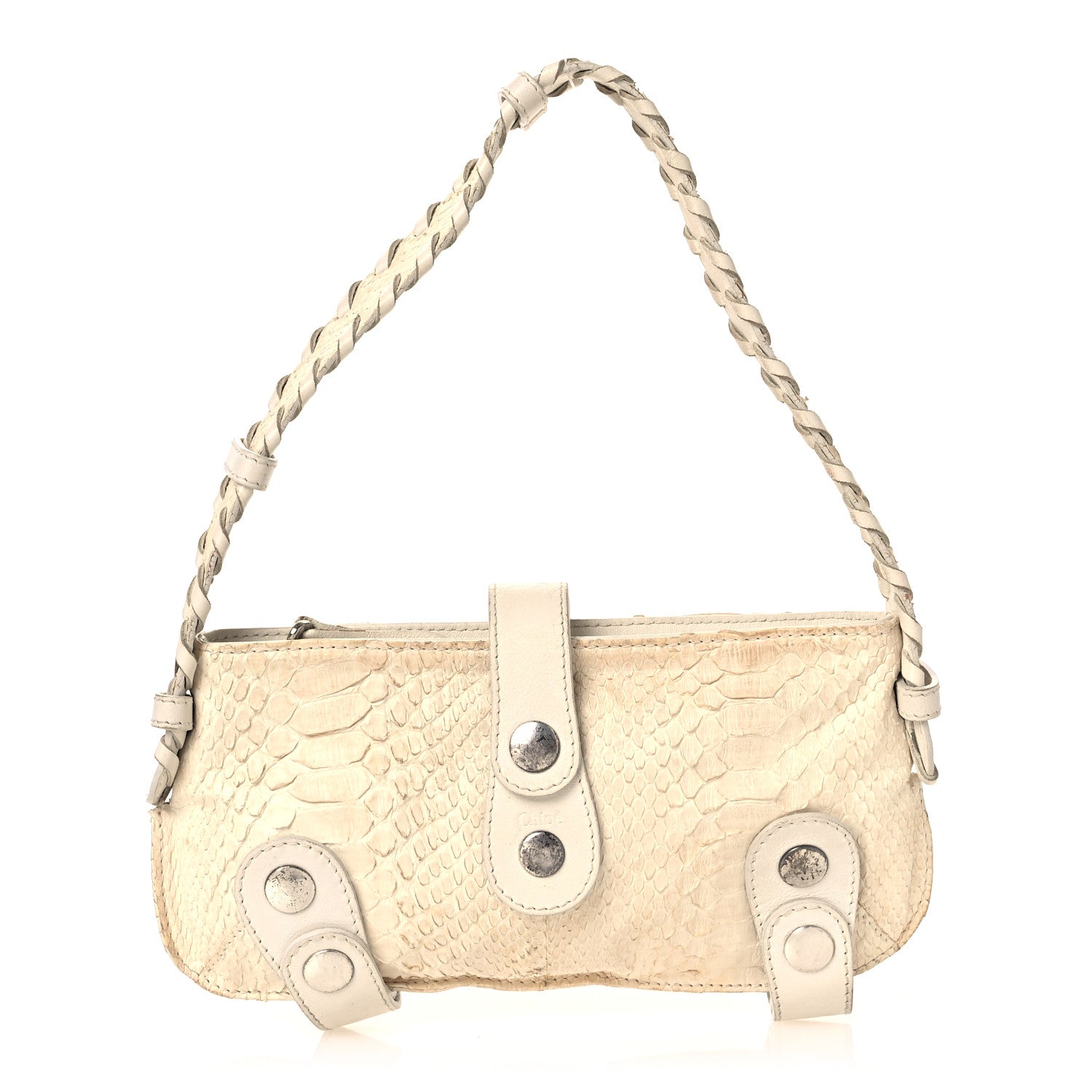 Chloe Snakeskin Silverado Mini Bag Ivory 1832848 – FASHIONPHILE