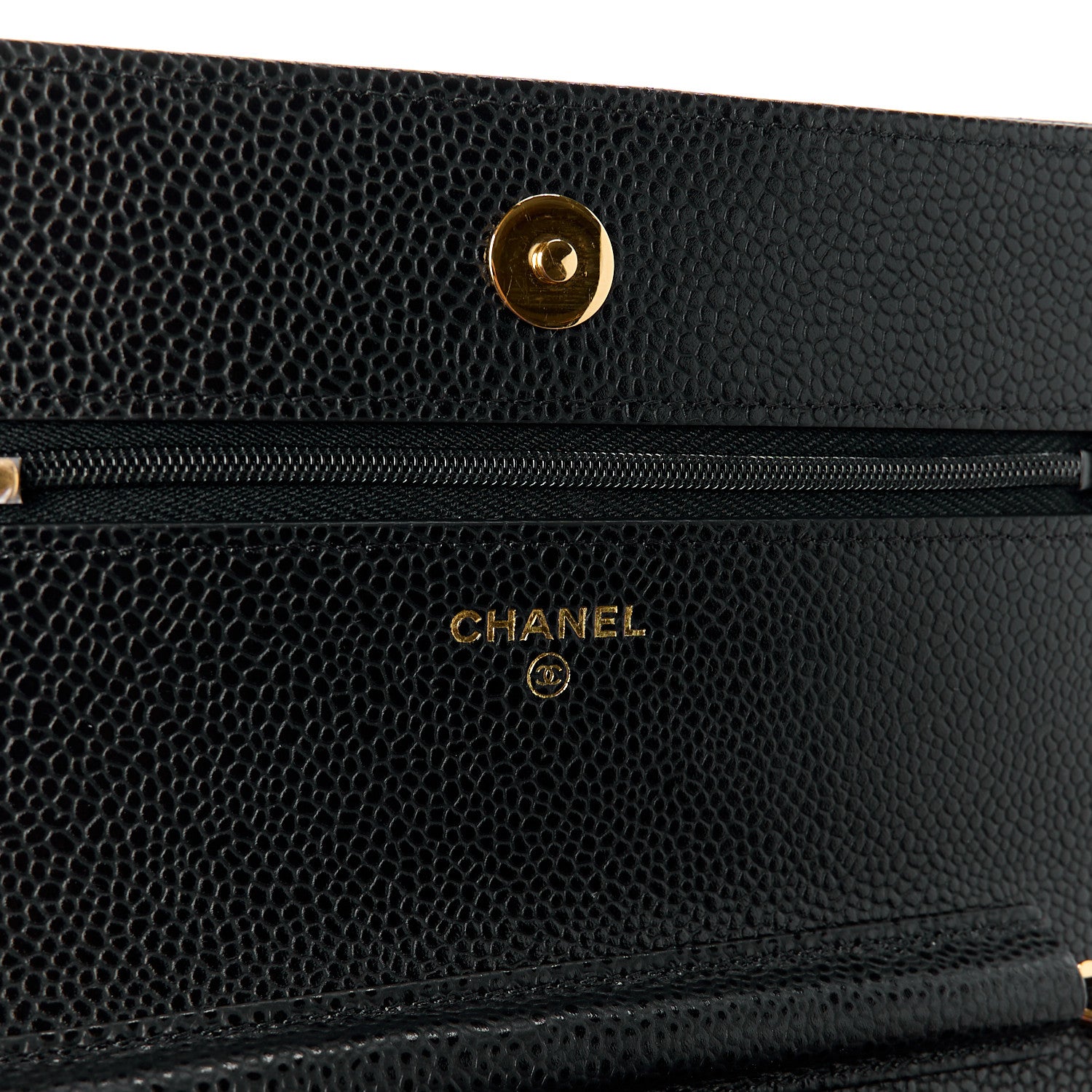 Chanel Caviar Quilted Wallet on Chain WOC Black 6 of 12