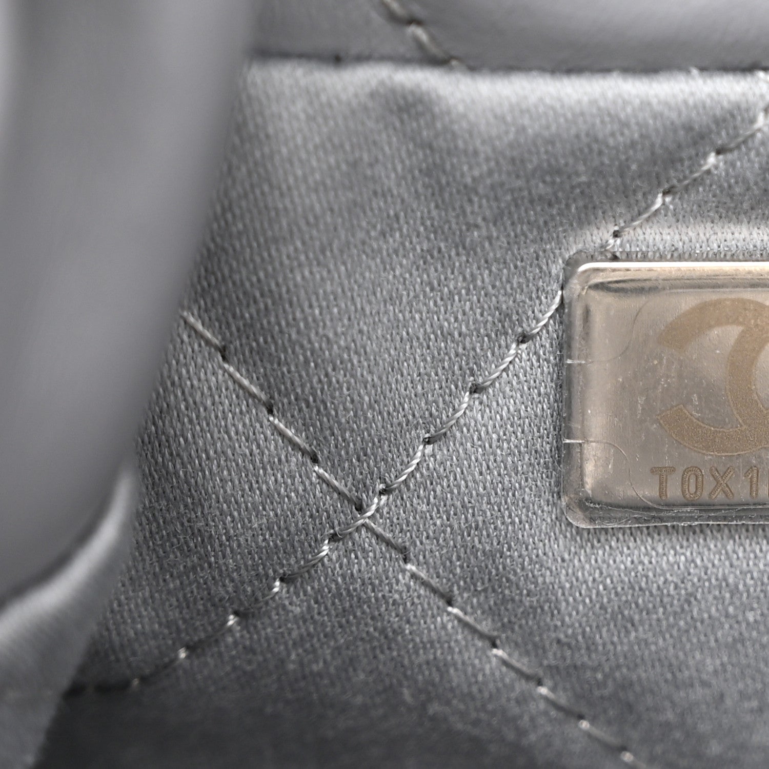 Chanel Shiny Calfskin Quilted Mini Chanel 22 Grey 7 of 10