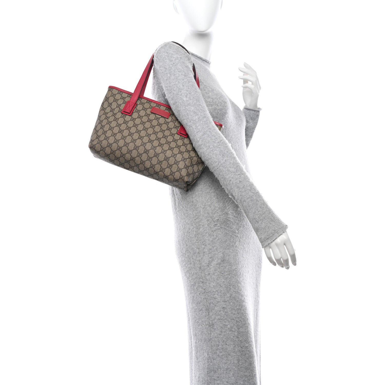 Gucci GG Supreme Monogram Small Joy Tote Red 2 of 12