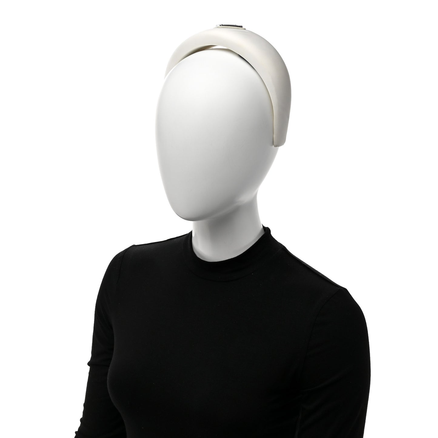 Re-Nylon Triangle Logo Headband White