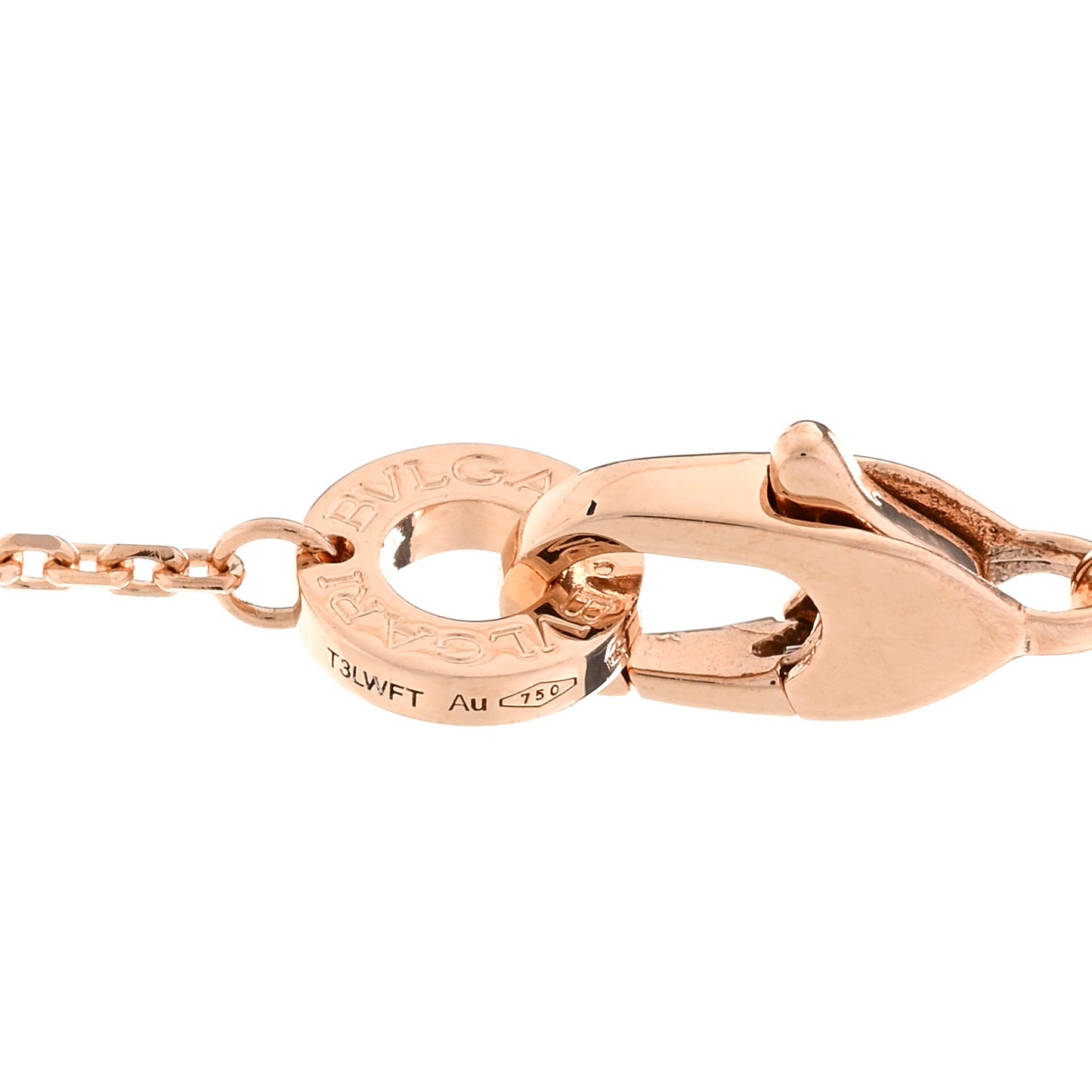18K Rose Gold Diamond Large Mother of Pearl Divas' Dream Pendant Necklace