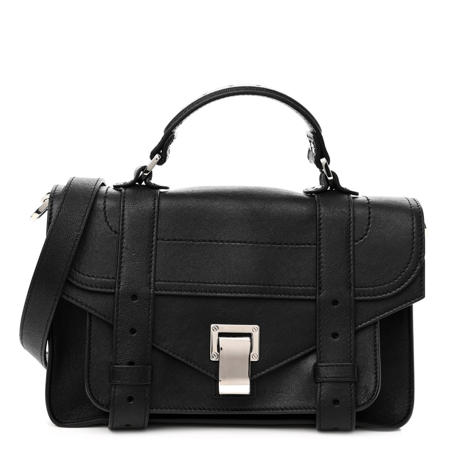 Lambskin Tiny PS1 Satchel Black