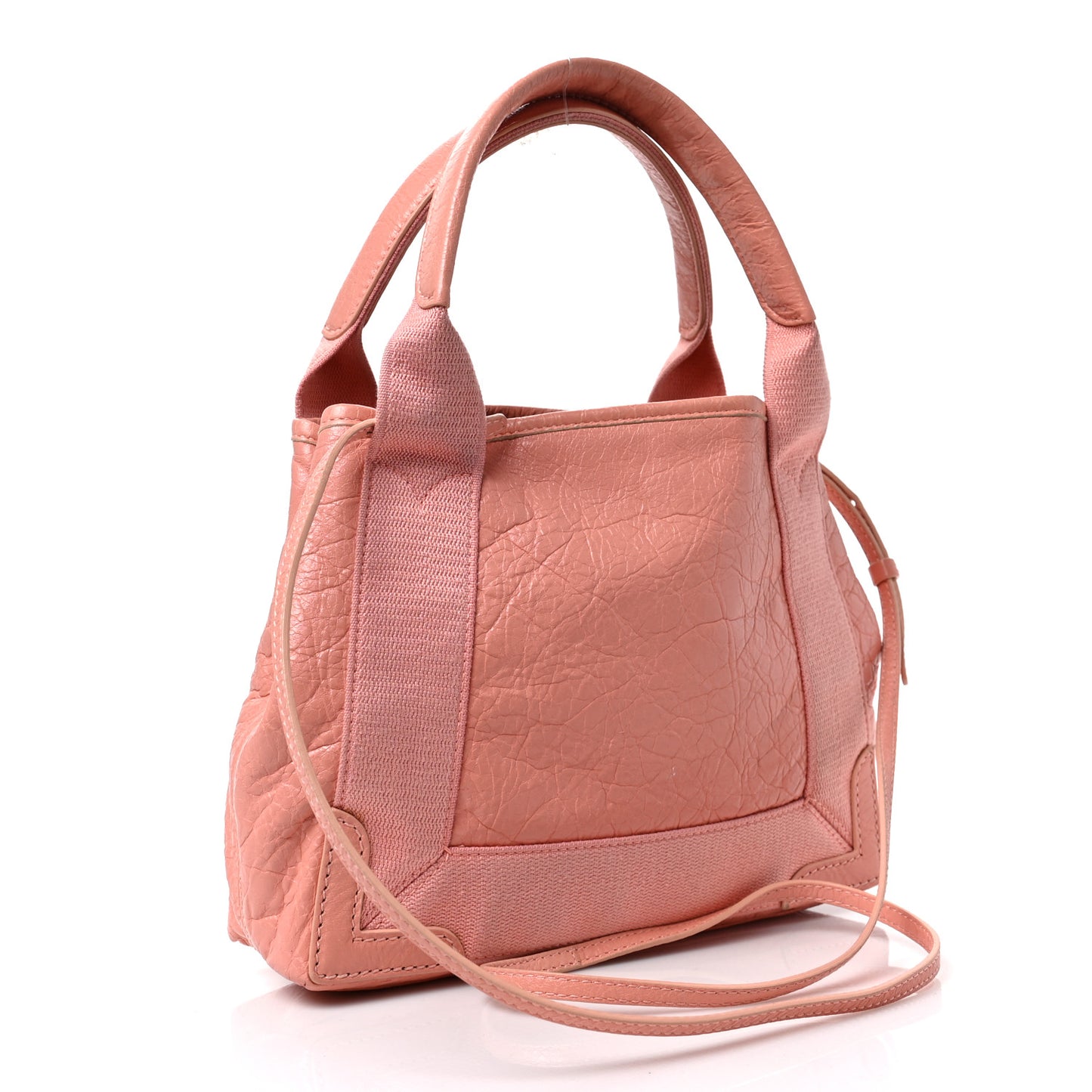 Agneau Stadio Ruban Viscose Navy Cabas XS Rose Ballerine
