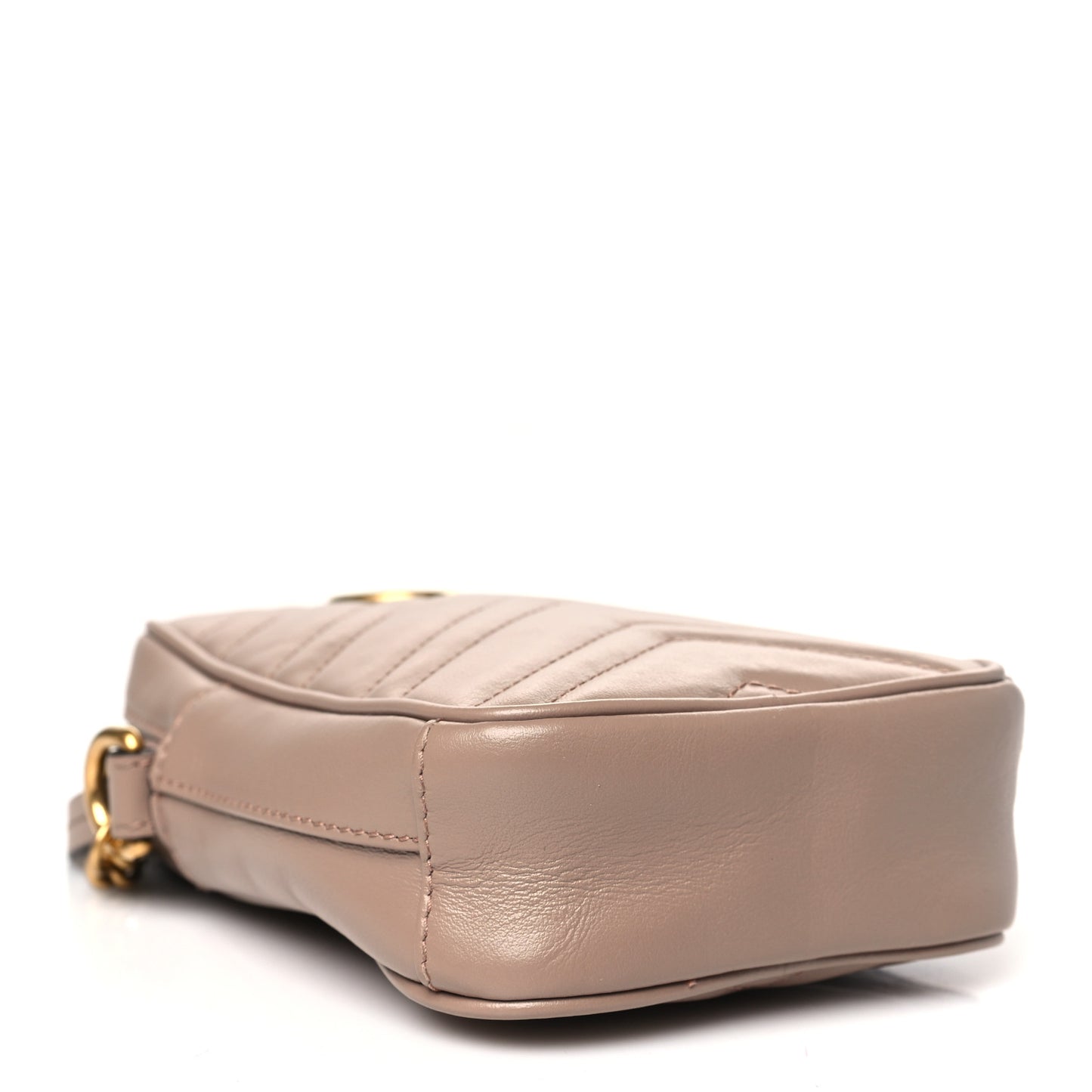 Calfskin Matelasse Mini GG Marmont Crossbody Bag Porcelain Rose