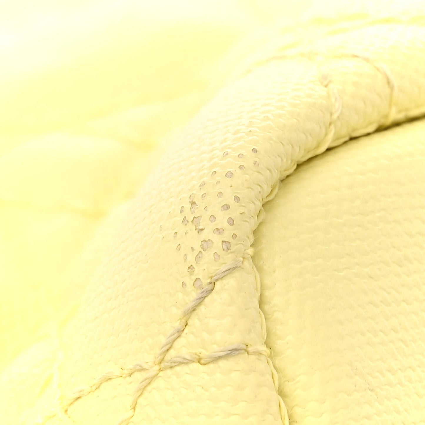 Coated Canvas Cannage Medium Panarea Tote Light Yellow