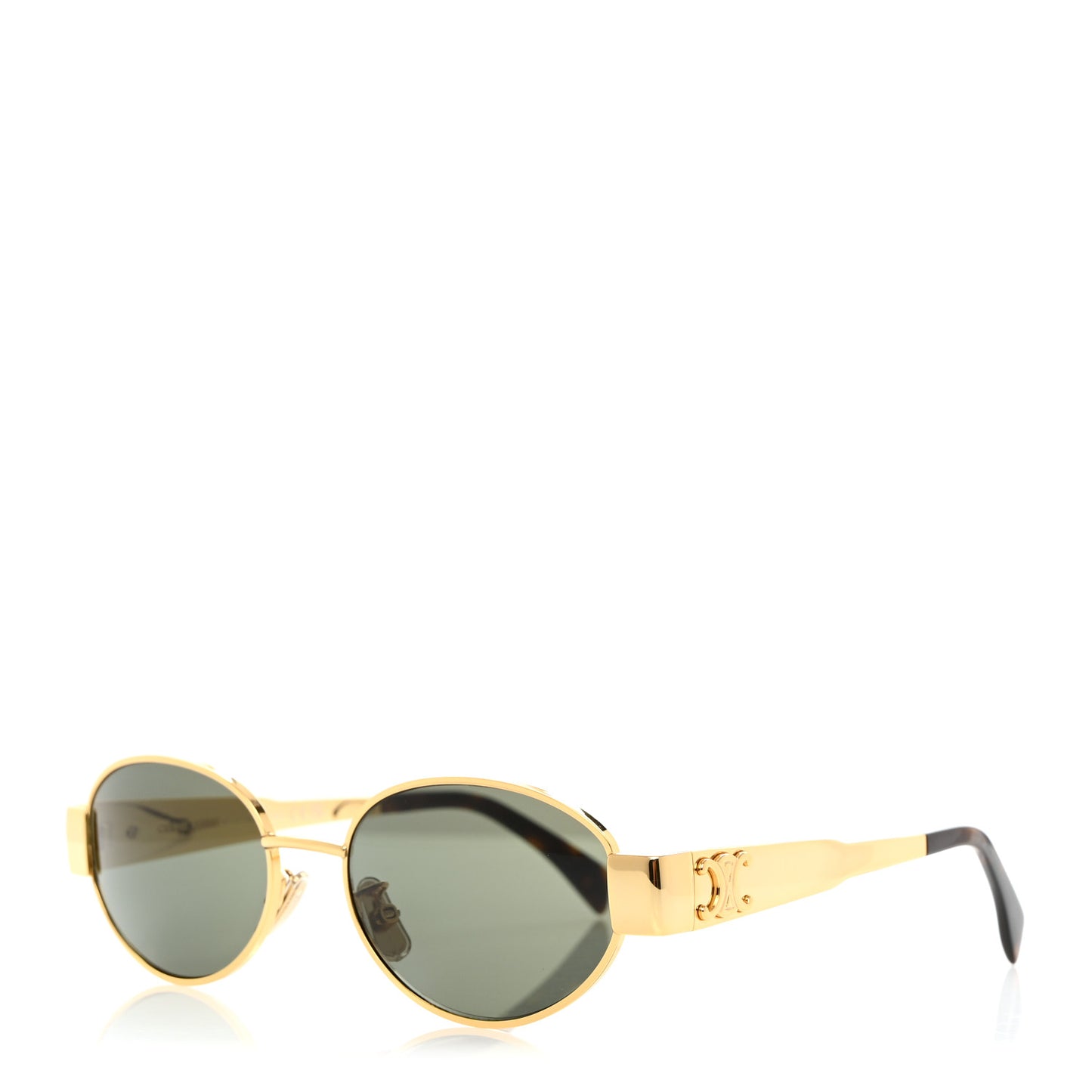 Metal Triomphe 01 Sunglasses CL40235U Gold Green