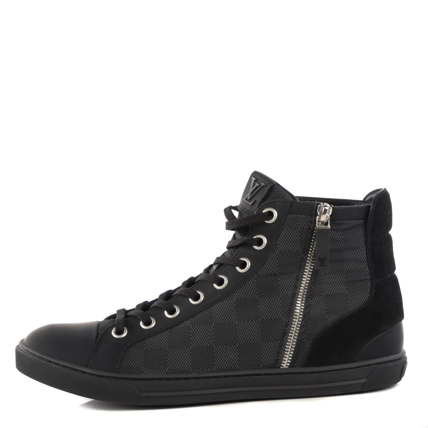 Louis Vuitton Damier Graphite Hightop Sneaker 9 117493  display picture 2