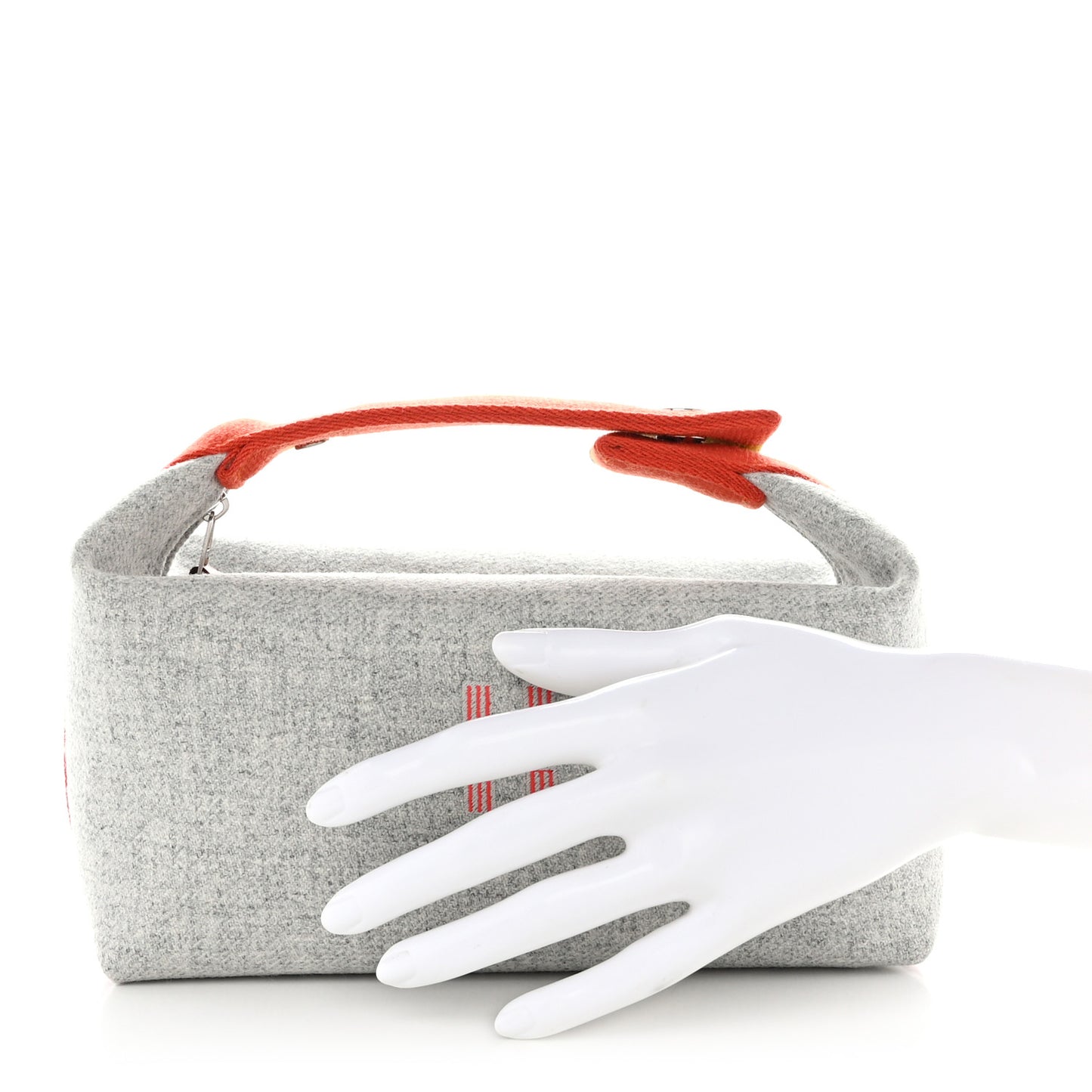 Canvas Small Bride-A-Brac Pouch Gris Flanelle
