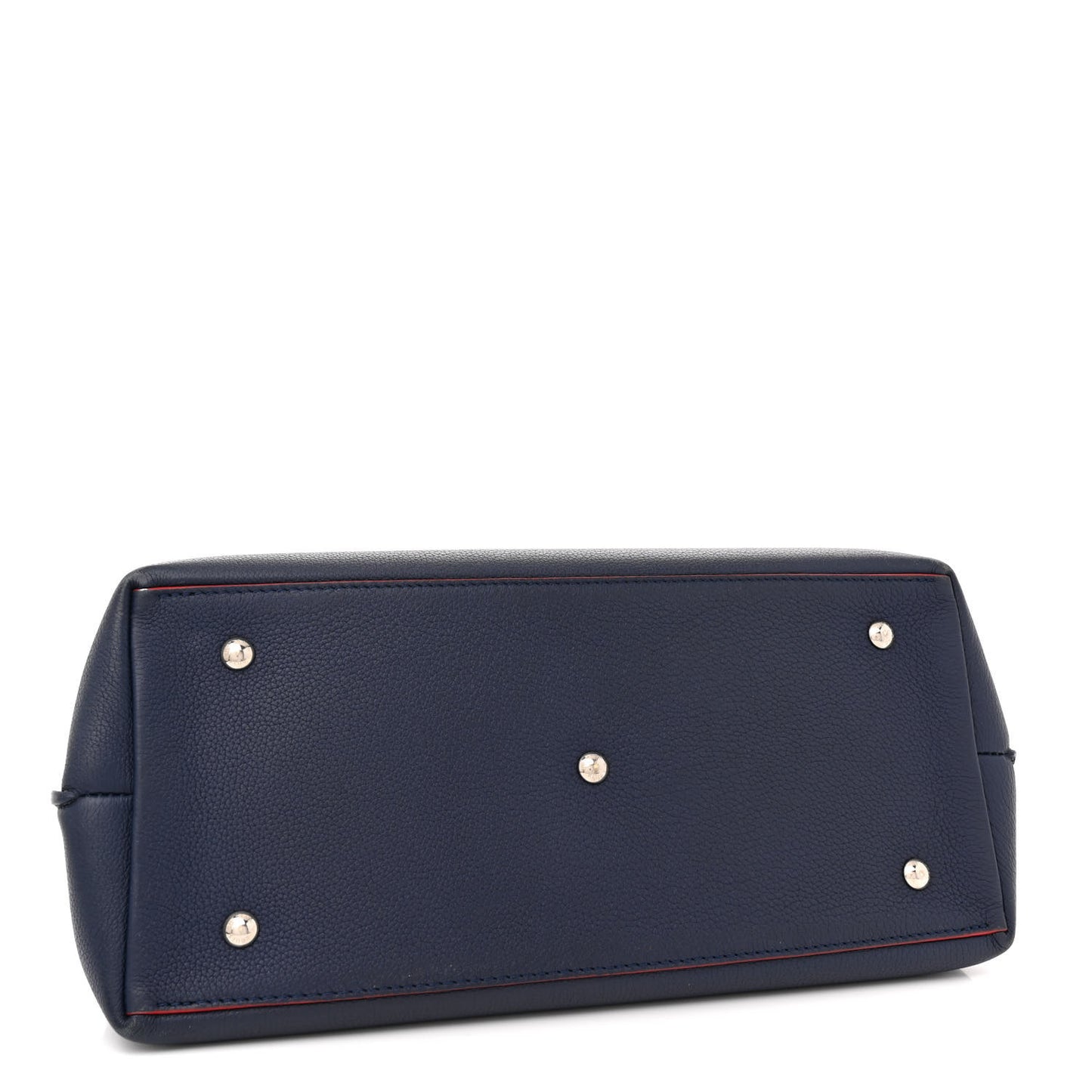 Calfskin Lockme Day Marine Rouge