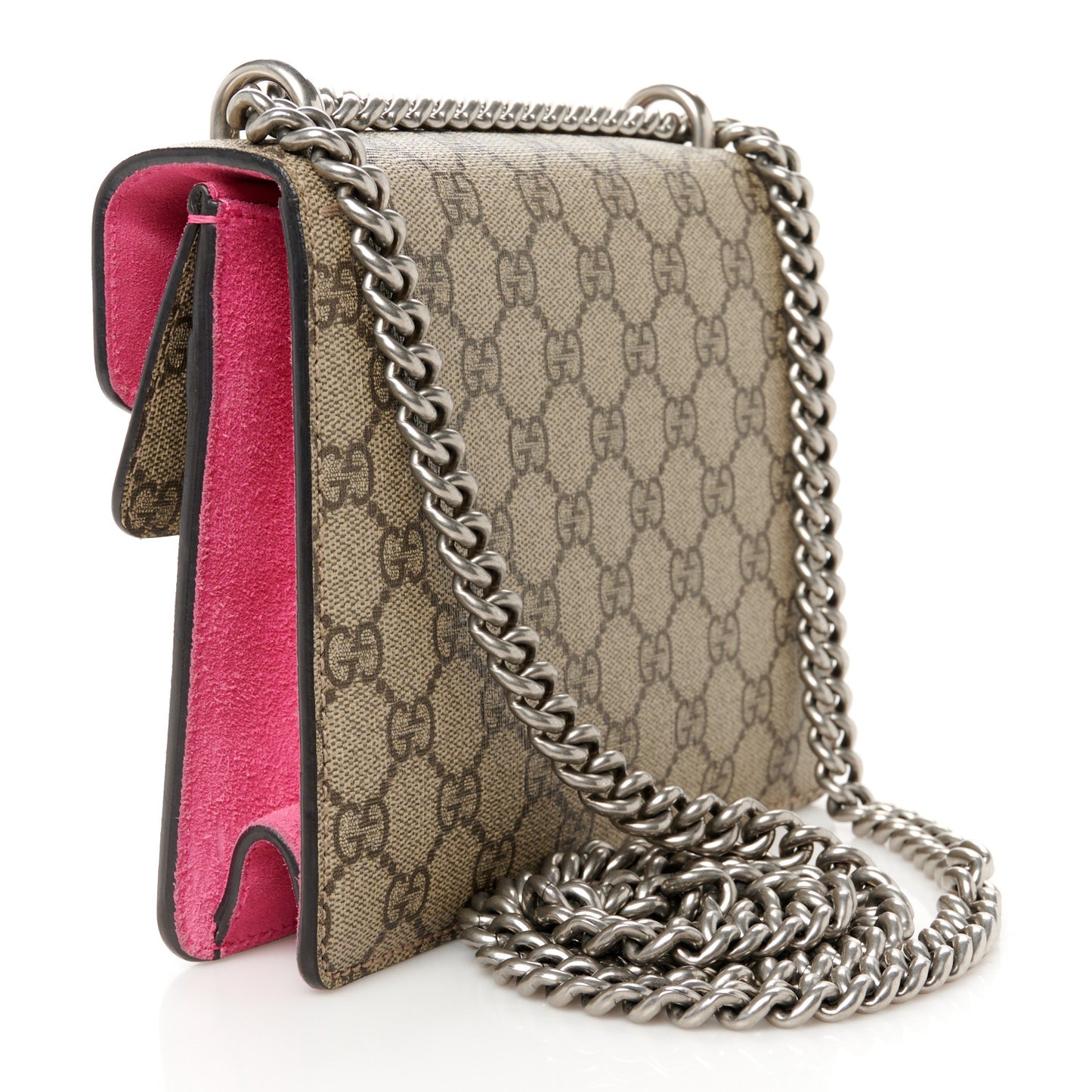 GG Supreme Monogram Mini Dionysus Shoulder Bag Pink