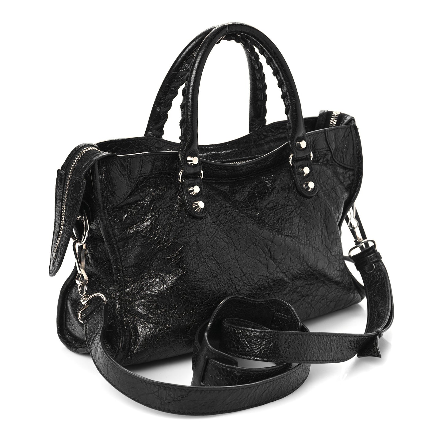 Agneau Classic Silver Hardware S City Black
