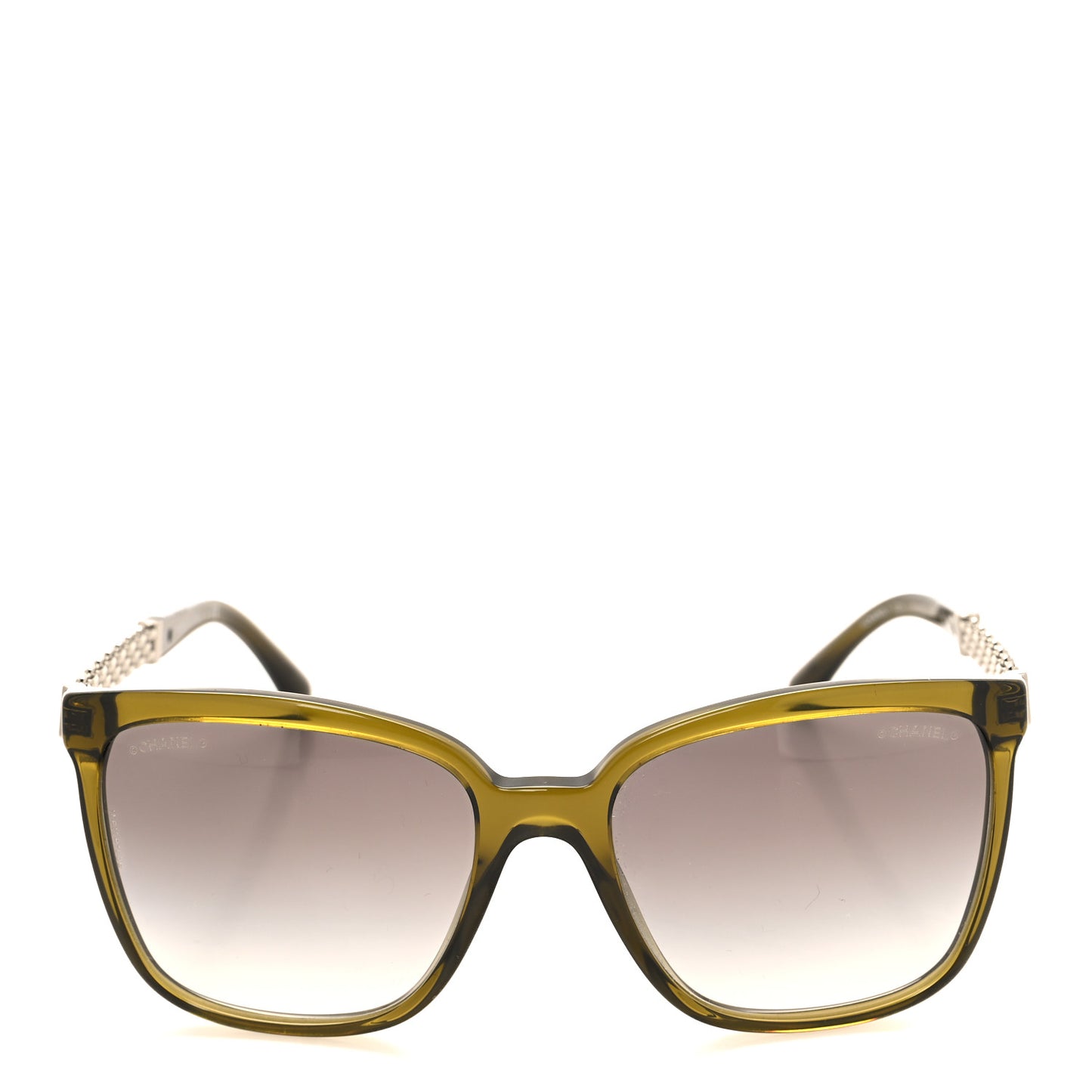 Polarized Square Chain Sunglasses 5325 Green