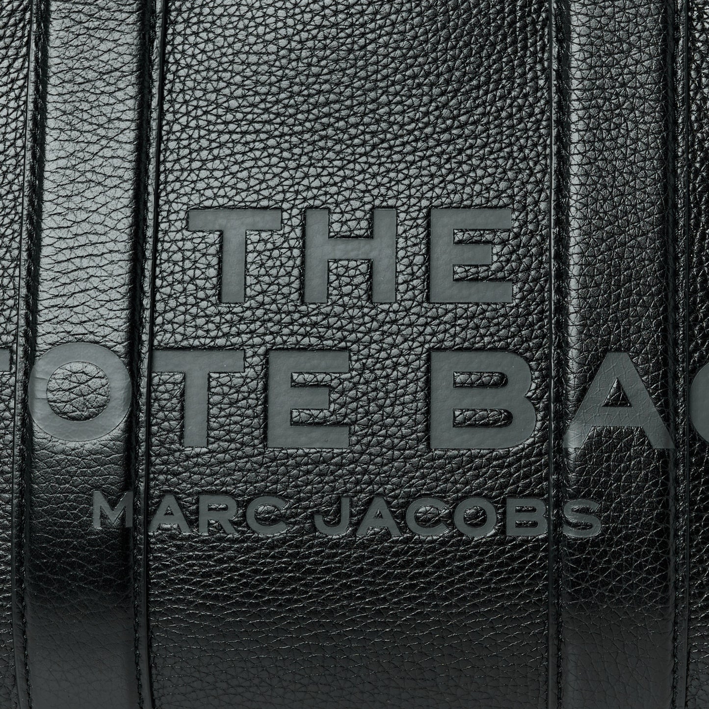 Grained Calfskin Small The Tote Bag Black