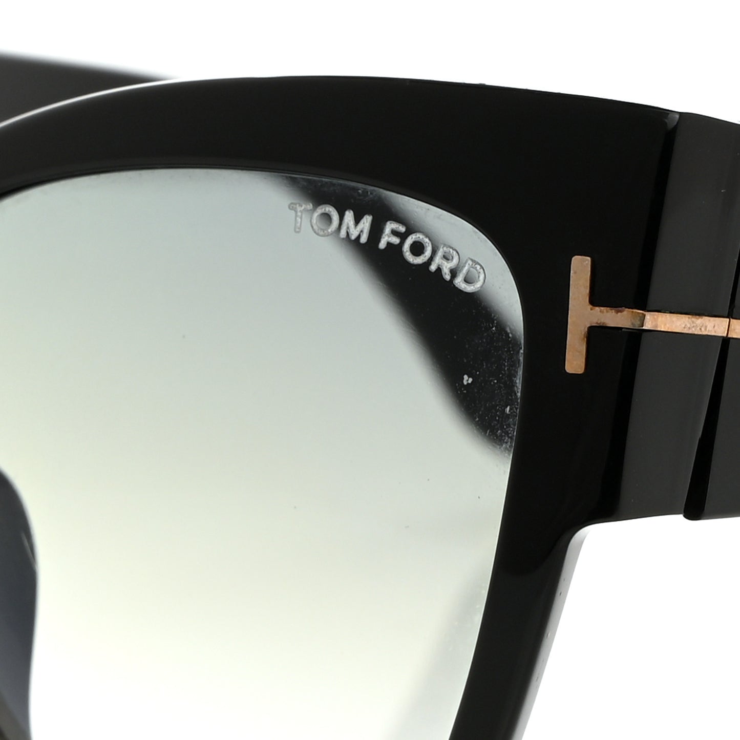 Acetate Anoushka Cat Eye Sunglasses TF371 Black