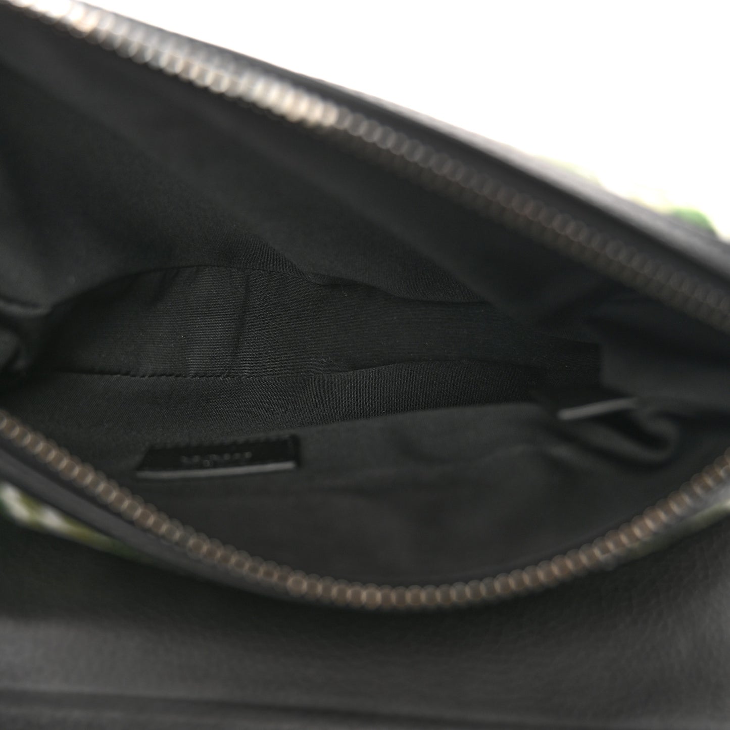 Velvet Oblique Mens Saddle Bag Black Green