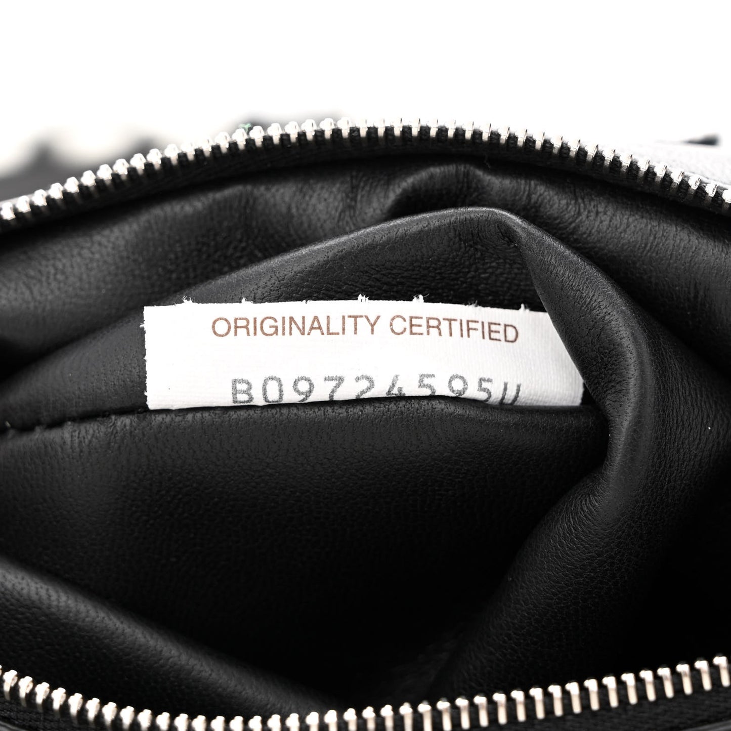Tufted Zebra Clip Bag Black White