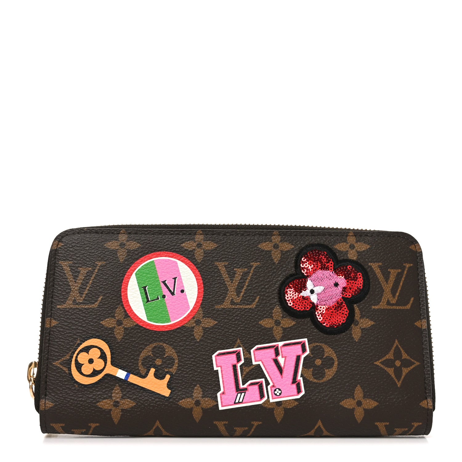 Louis Vuitton Monogram Travel Stickers Zippy Wallet 1802138