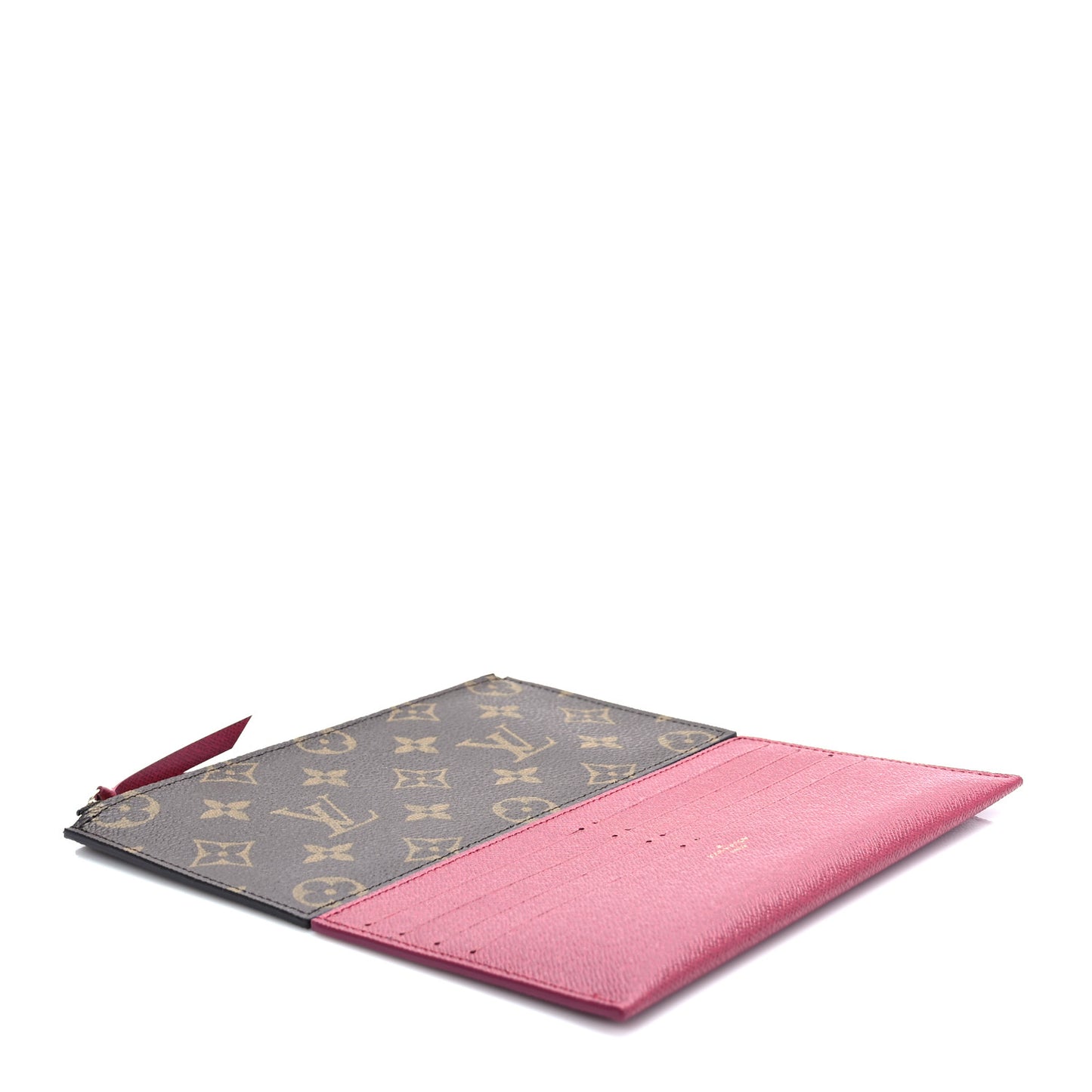 Monogram Pochette Felicie Chain Wallet Fuchsia