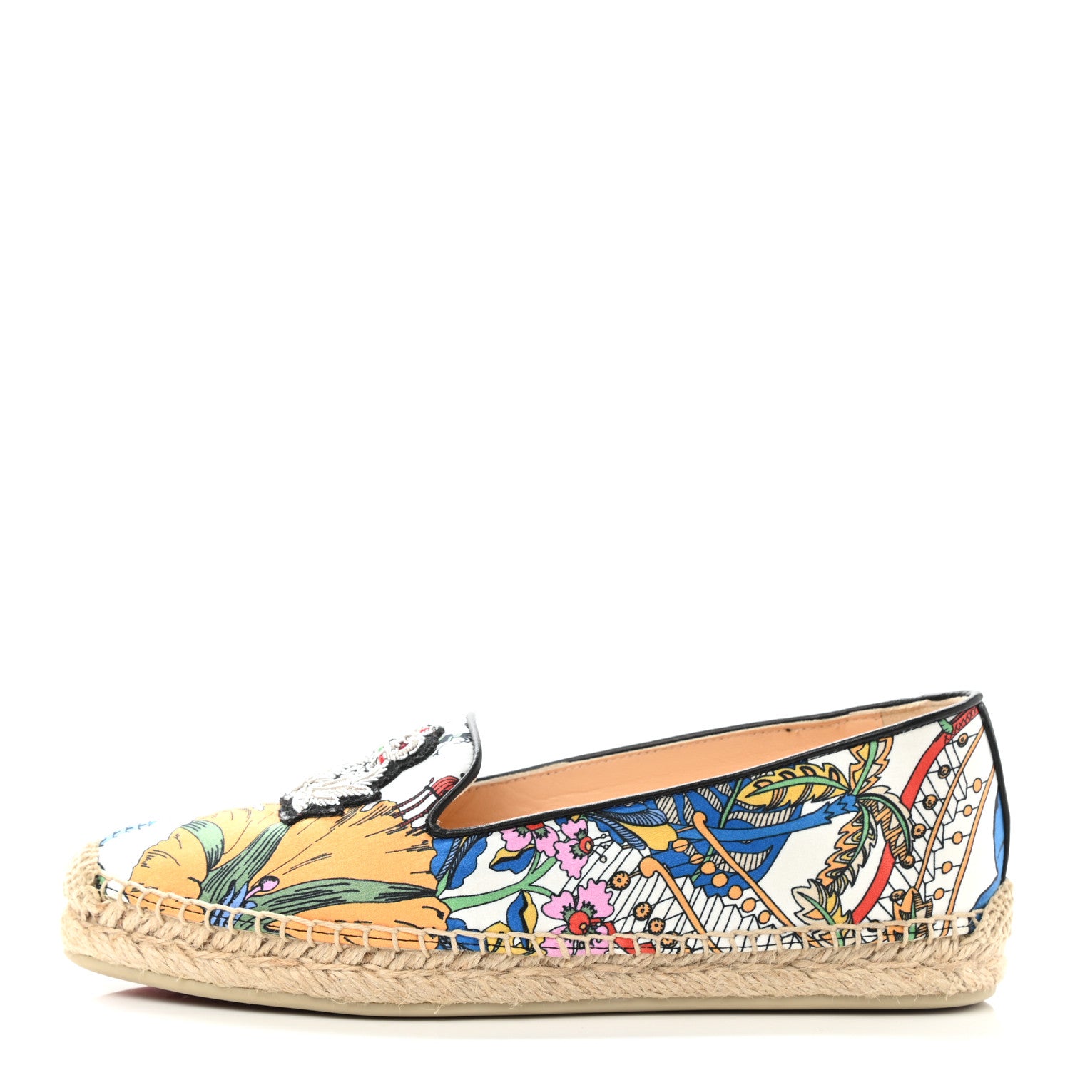 Christian Louboutin Satin Nanou Orlato Donna Espadrilles 35 