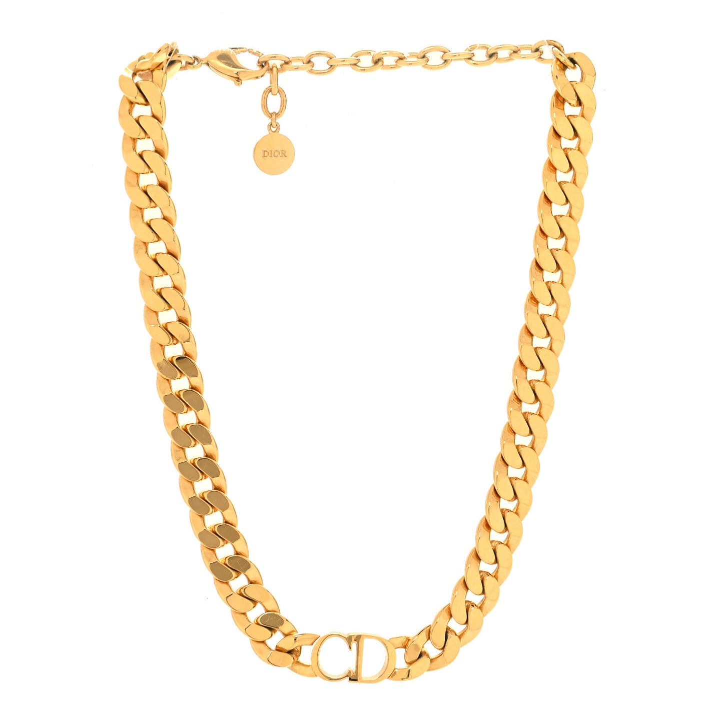 Metal Danseuse Etoile Chain Choker Necklace Gold