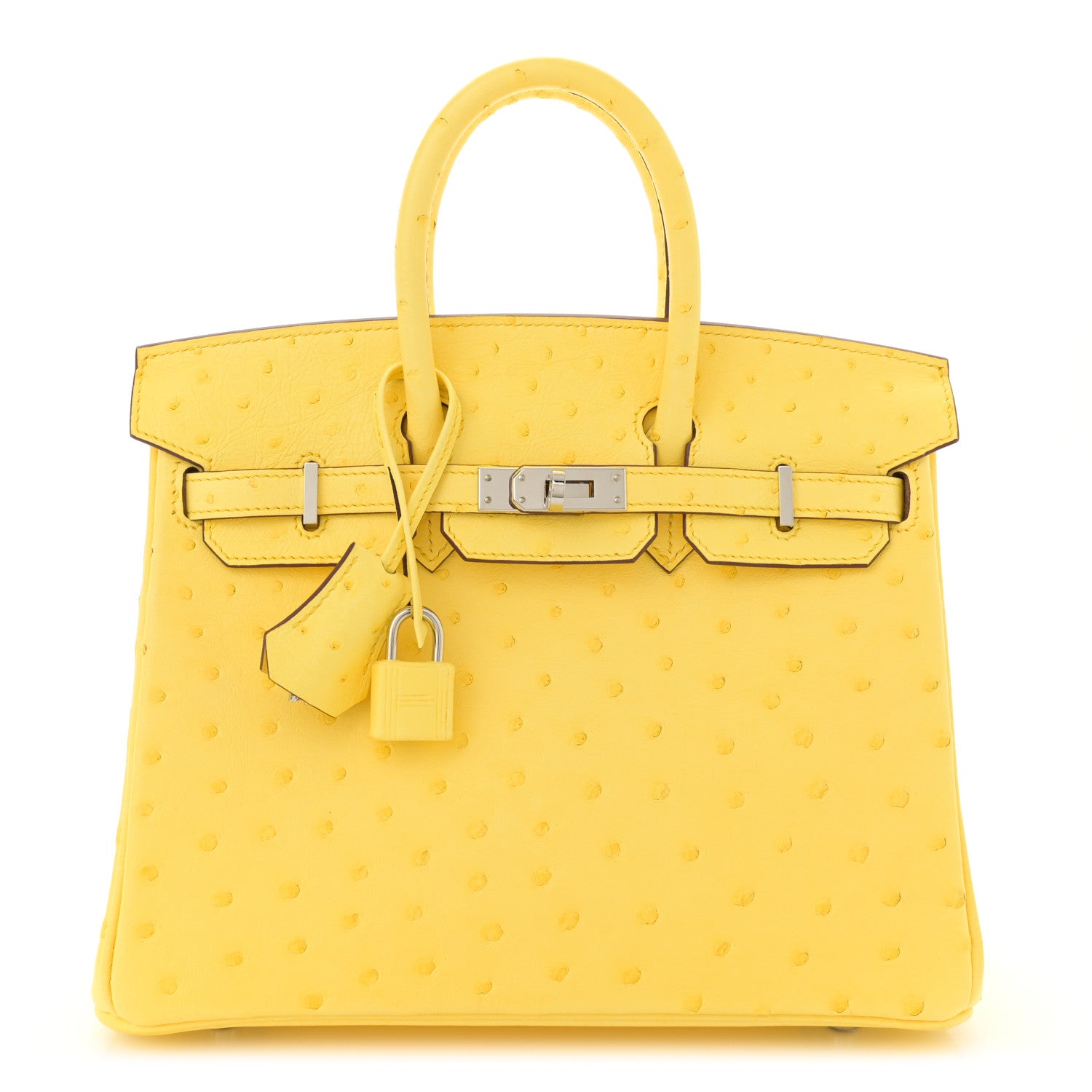 Hermes Ostrich Birkin 25 Jaune Citron 1638172 – FASHIONPHILE